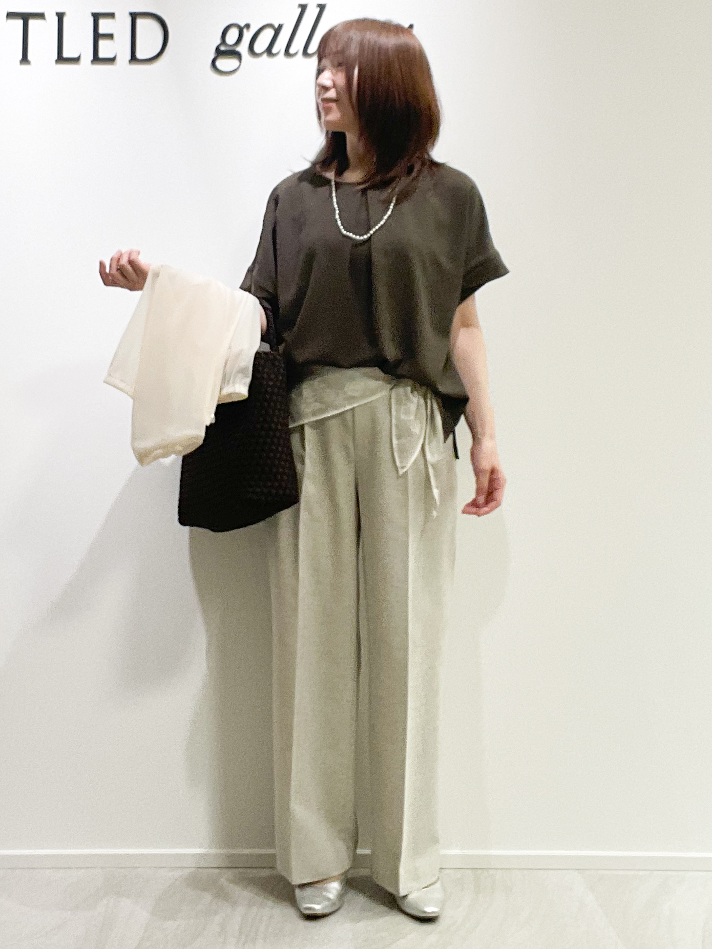 めいさんの「UNTITLED｜トリコットシアーブラウス」を使ったコーディネート