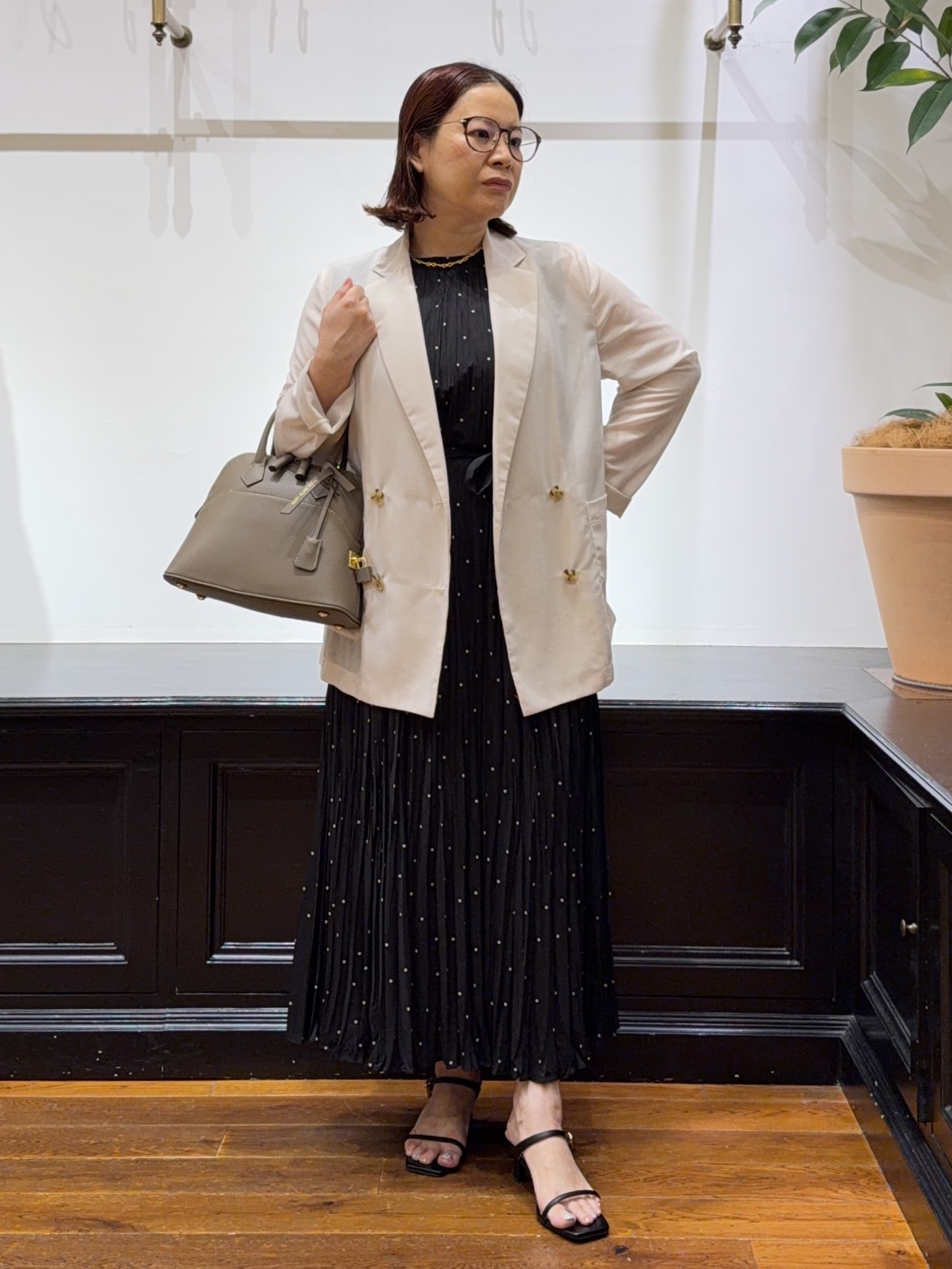 Asamiさんの「【接触冷感/防シワ機能/ウォッシャブル】クールタッチ リネンブレンドシアージャケット」を使ったコーディネート
