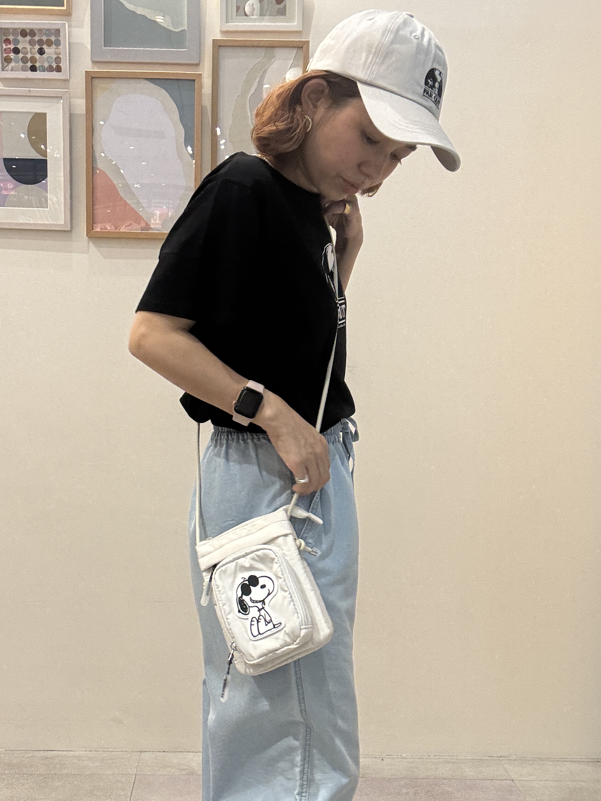 たけぴさんの「SHOO･LA･RUE｜【PEANUTS】ひんやりプリントTシャツ」を使ったコーディネート