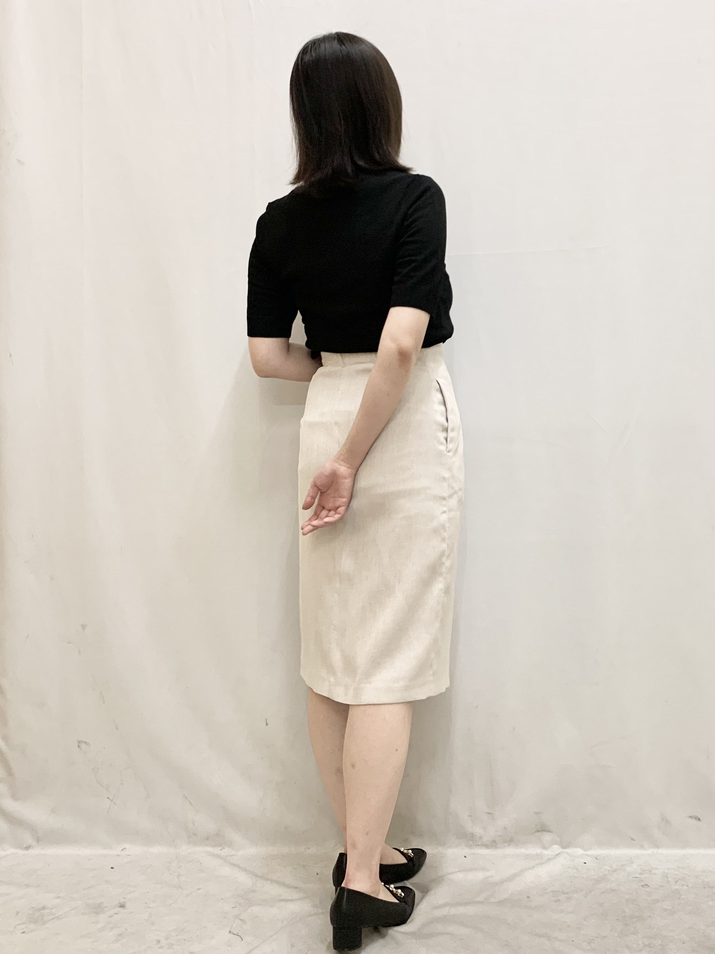 kasumiさんの「index｜フリルスキッパー半袖ニット【洗濯機OK】」を使ったコーディネート