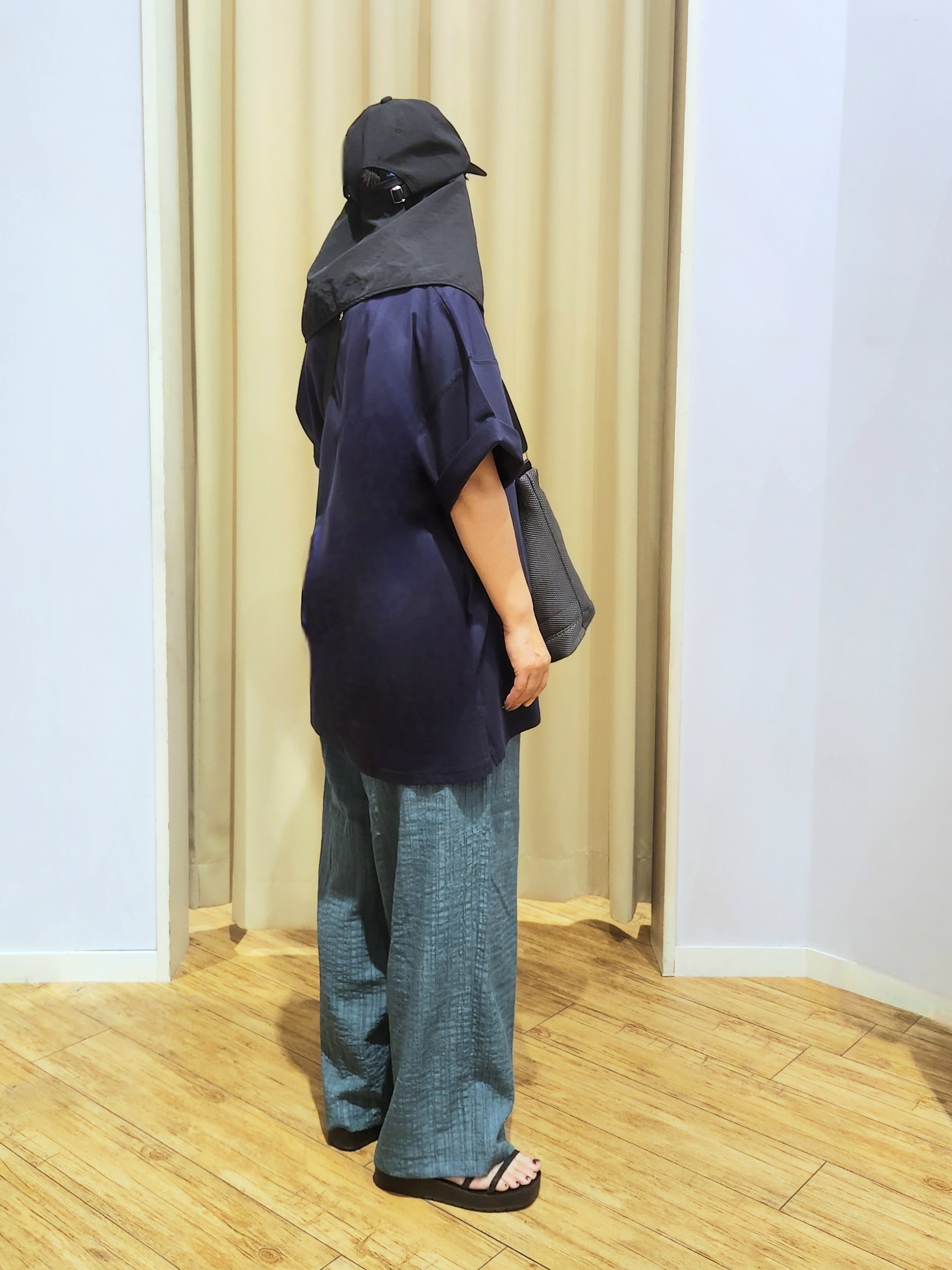 くまさんの「SHOO･LA･RUE｜【ひんやり】ゆるっと体型カバー BIGアソートTシャツ」を使ったコーディネート
