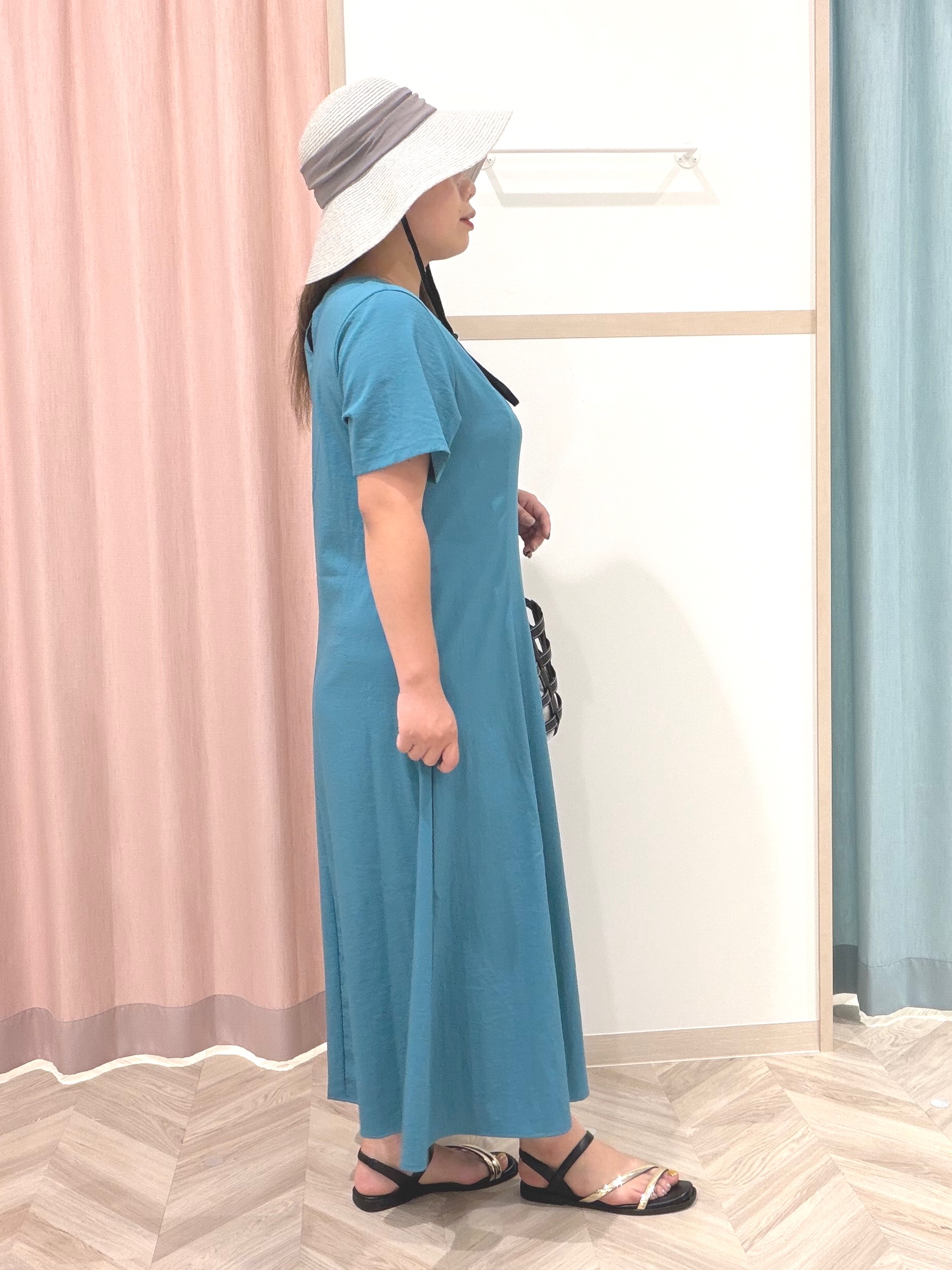 まちゃんなちゃんさんの「SHOO･LA･RUE｜【S-LL/洗濯機可/セットアップ可】軽凛(かろりん) ひんやり切替ワンピース」を使ったコーディネート