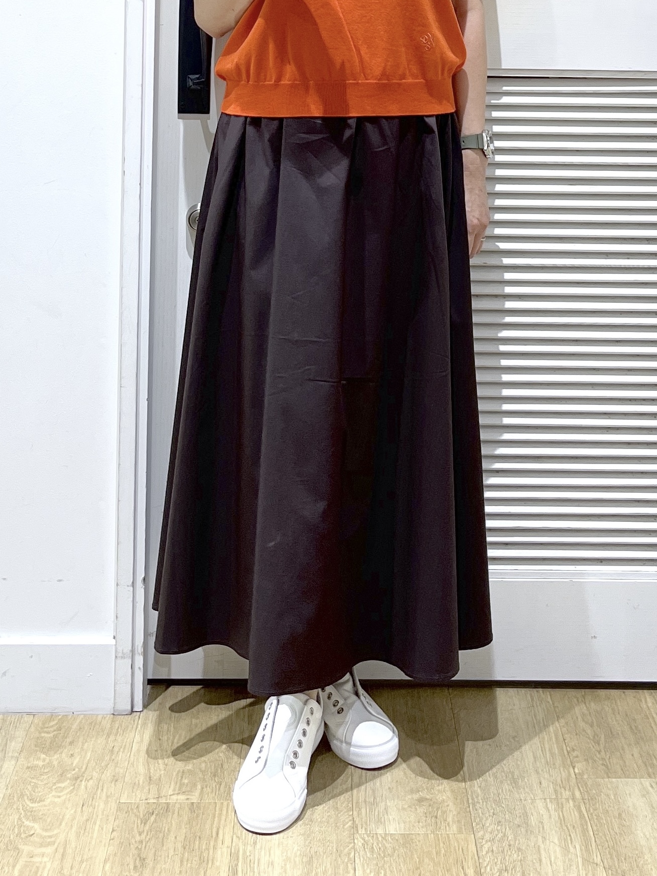 Miyazakiさんの「Dessin｜【9色展開/接触冷感/UVカット】ドライタッチサマーニットT」を使ったコーディネート