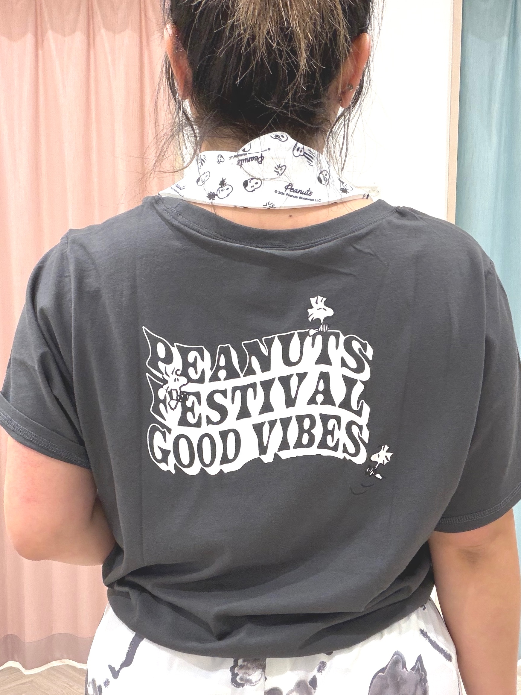 まちゃんなちゃんさんの「SHOO･LA･RUE｜【PEANUTS】ひんやりプリントTシャツ」を使ったコーディネート