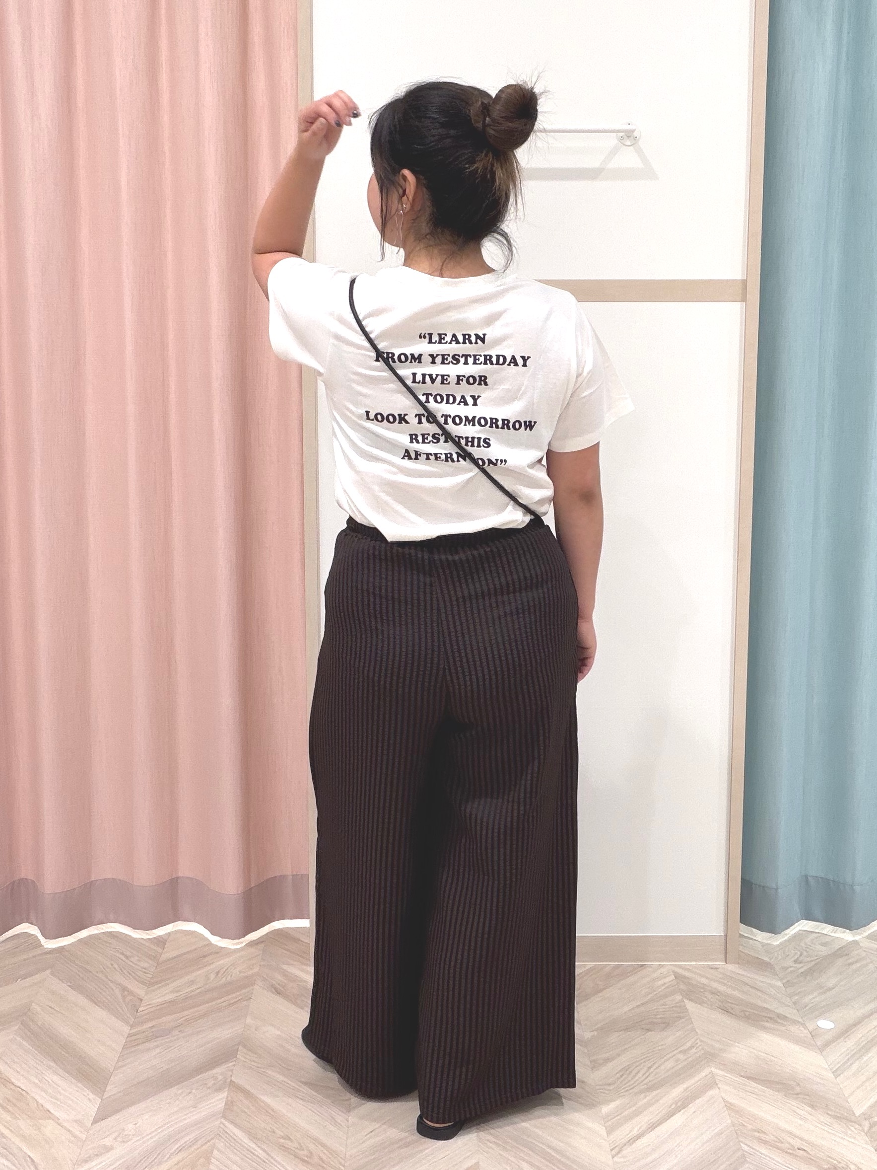 まちゃんなちゃんさんの「SHOO･LA･RUE｜【PEANUTS】ひんやりプリントTシャツ」を使ったコーディネート