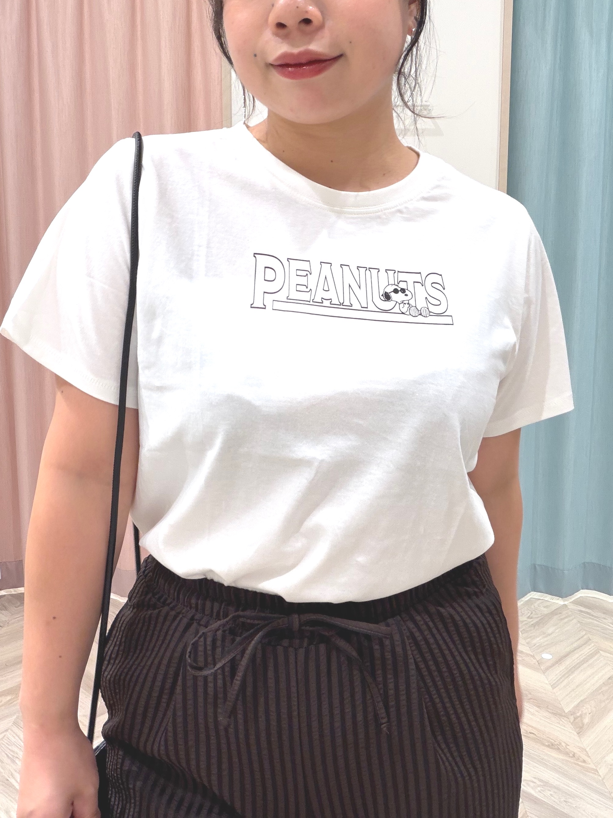 まちゃんなちゃんさんの「SHOO･LA･RUE｜【PEANUTS】ひんやりプリントTシャツ」を使ったコーディネート