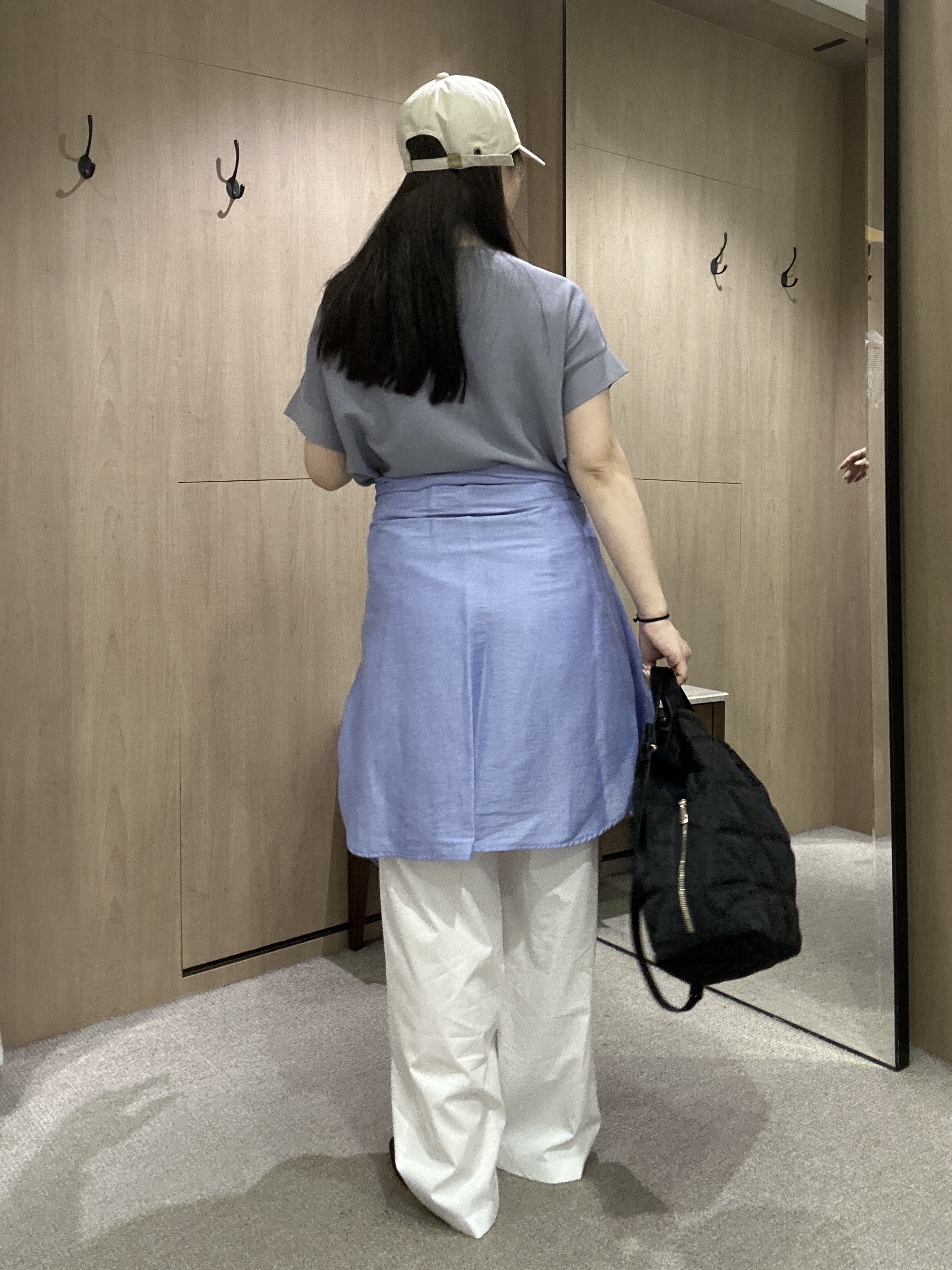 YURIさんの「UNTITLED｜【11色展開/体型カバー】前後2WAYフレンチスリーブニット」を使ったコーディネート