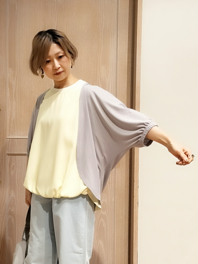 YUKIさんの「SHOO･LA･RUE｜【ひんやり/体型カバー】冷房、UV対策で持ってて安心 さらさら五分袖ボレロカーディガン」を使ったコーディネート