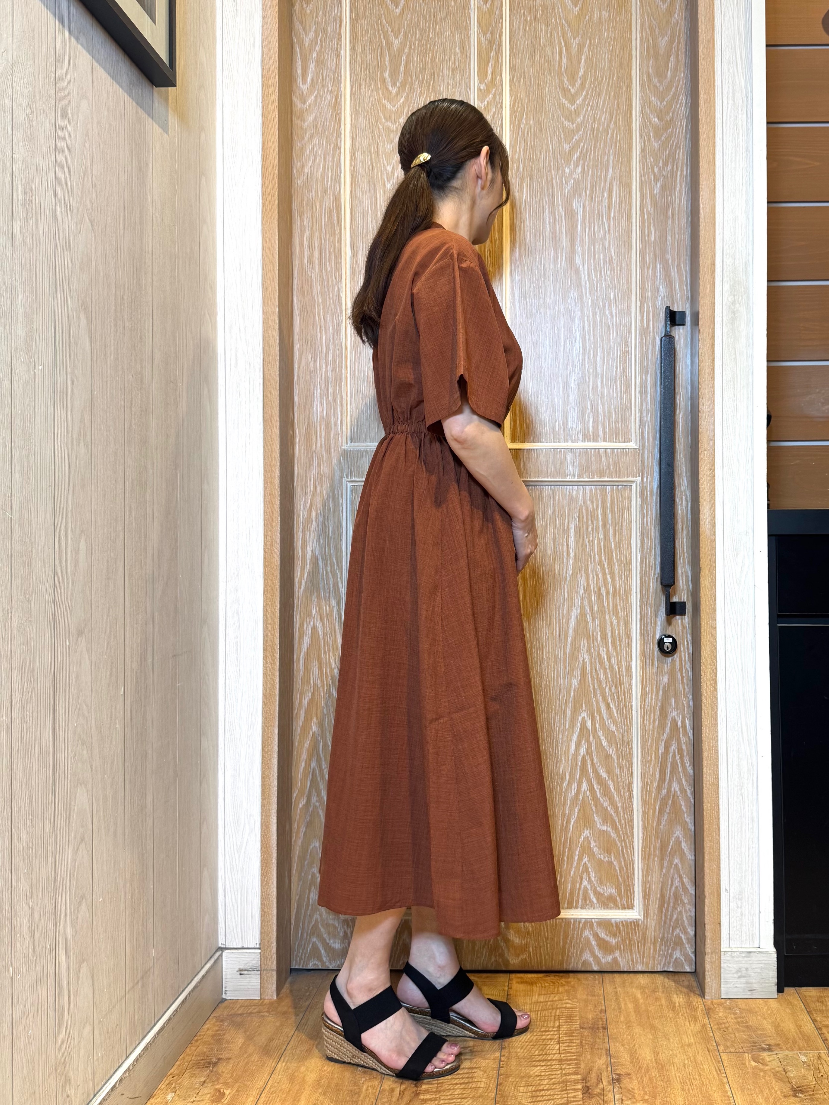 KAORIさんの「SHOO･LA･RUE｜ウエストサイドギャザーワンピース」を使ったコーディネート