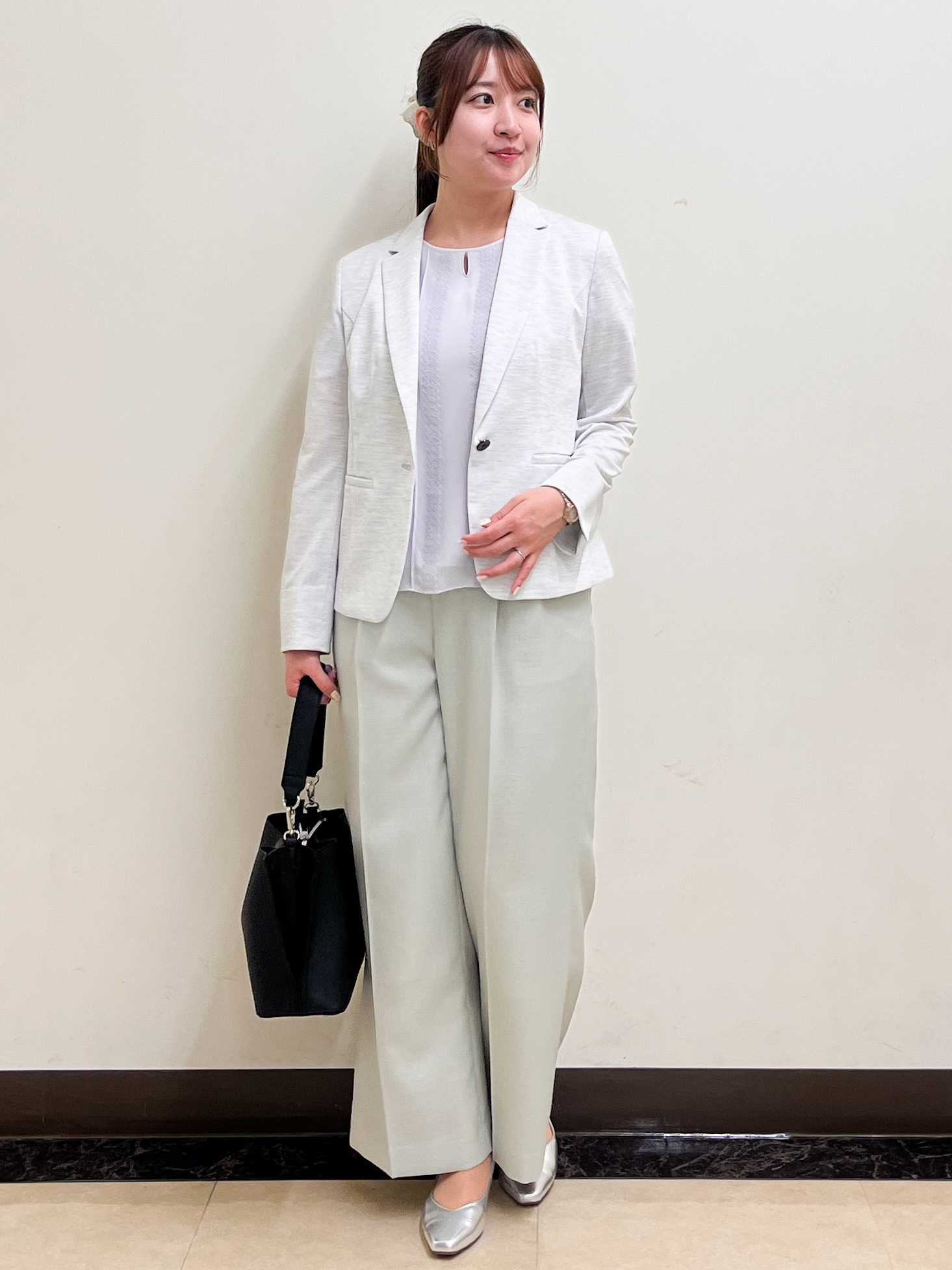 mikikoさんの「Reflect｜【SS-4Lサイズ／UVカット／接触冷感】匠ジャケット／ベーシックテーラード」を使ったコーディネート