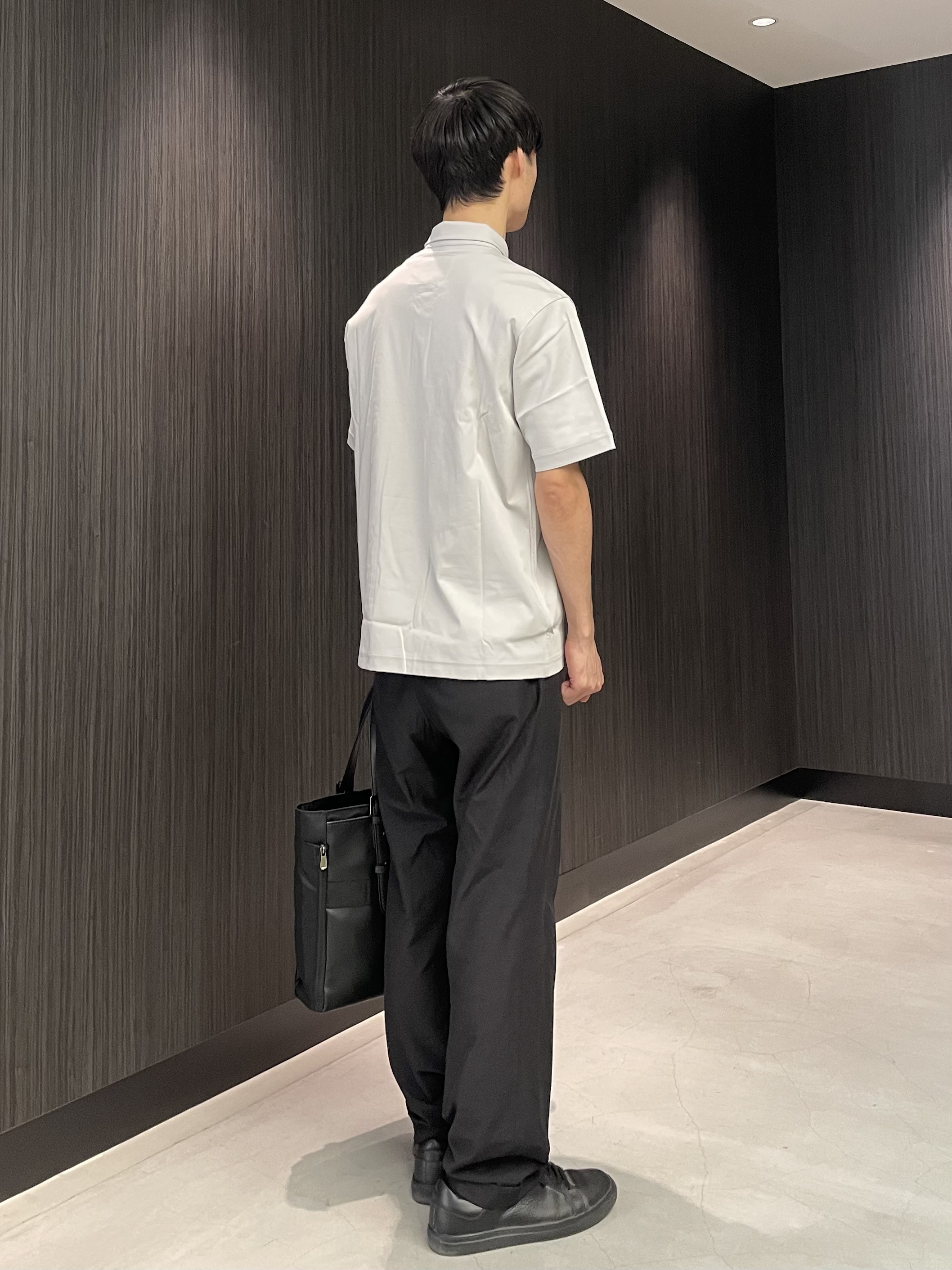 Okdさんの「TAKEO KIKUCHI｜【接触冷感】アイスクリアコットン ワンポイント ポロシャツ」を使ったコーディネート