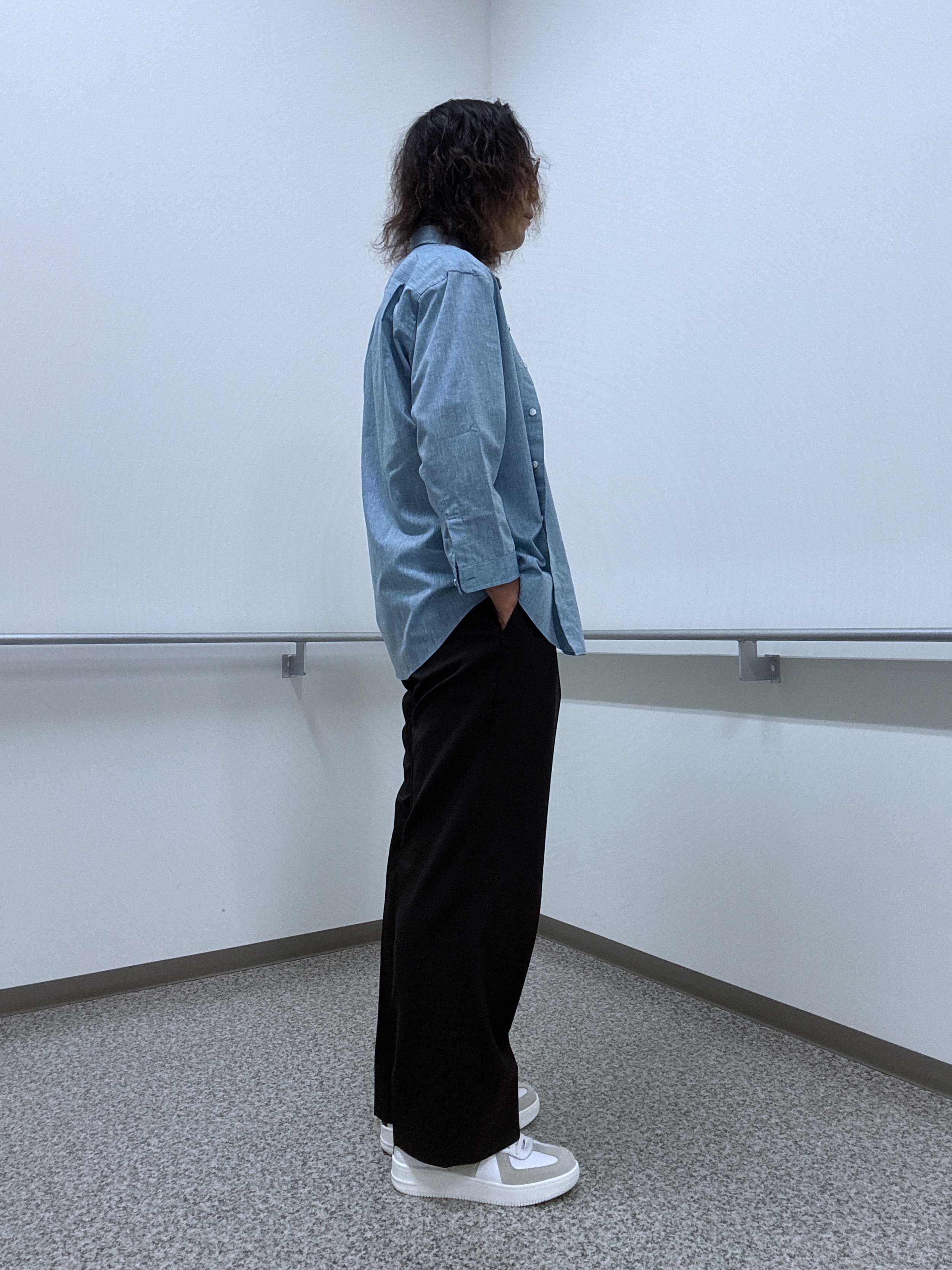 おーのさんの「TAKEO KIKUCHI｜【接触冷感】ハイブリッド リネン 七分袖シャツ」を使ったコーディネート