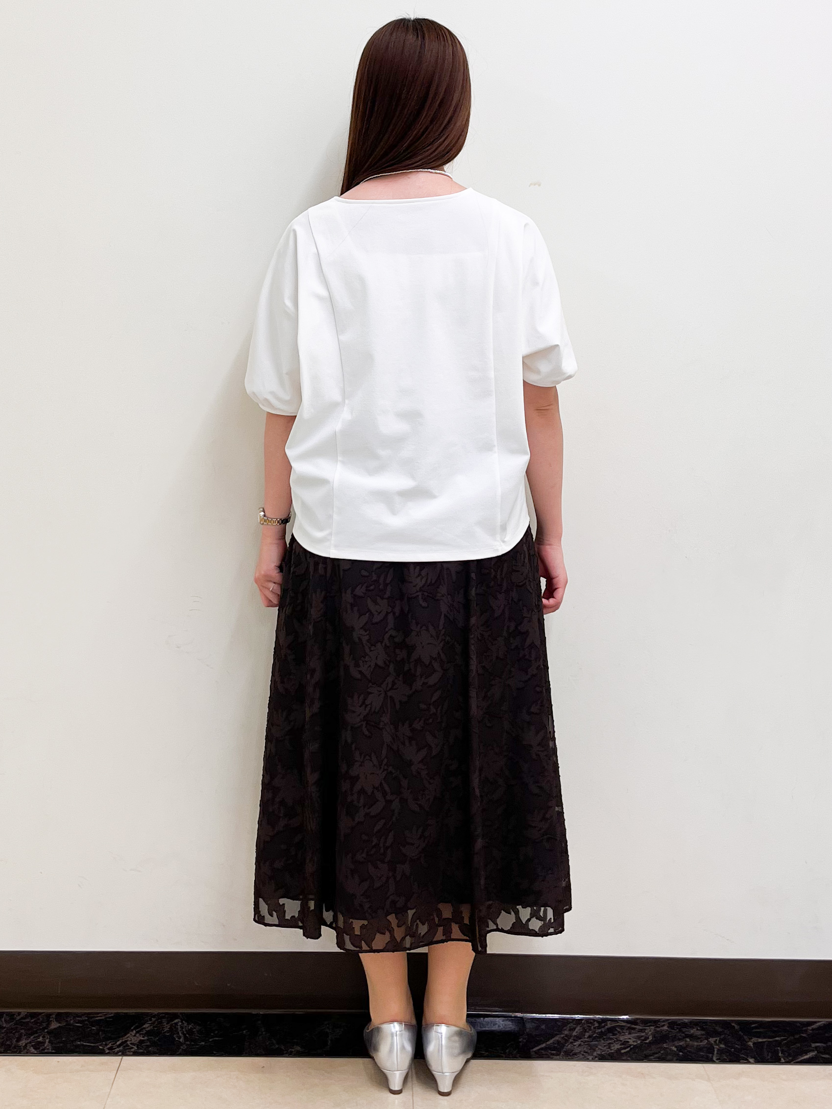 mikikoさんの「Reflect｜【UVカット／接触冷感／吸水速乾】ギャザースリーブカットソー」を使ったコーディネート