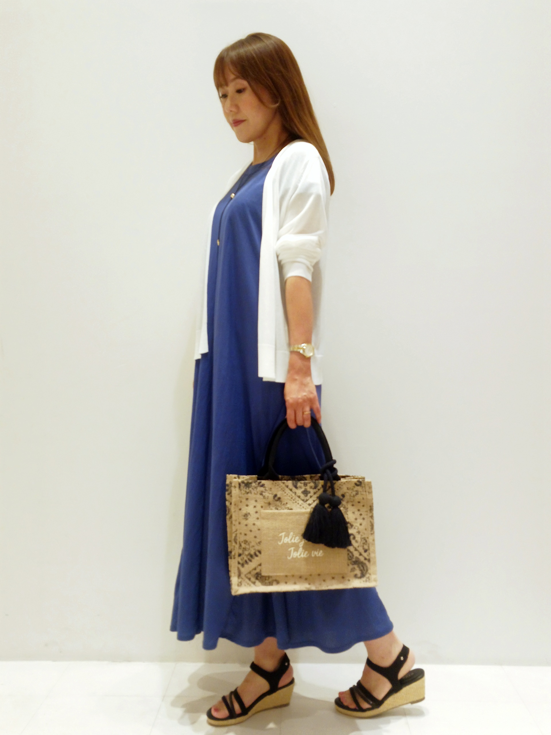 mizueさんの「grove｜高評価！【接触冷感／UVカットetc】ベーシックショートカーディガン」を使ったコーディネート