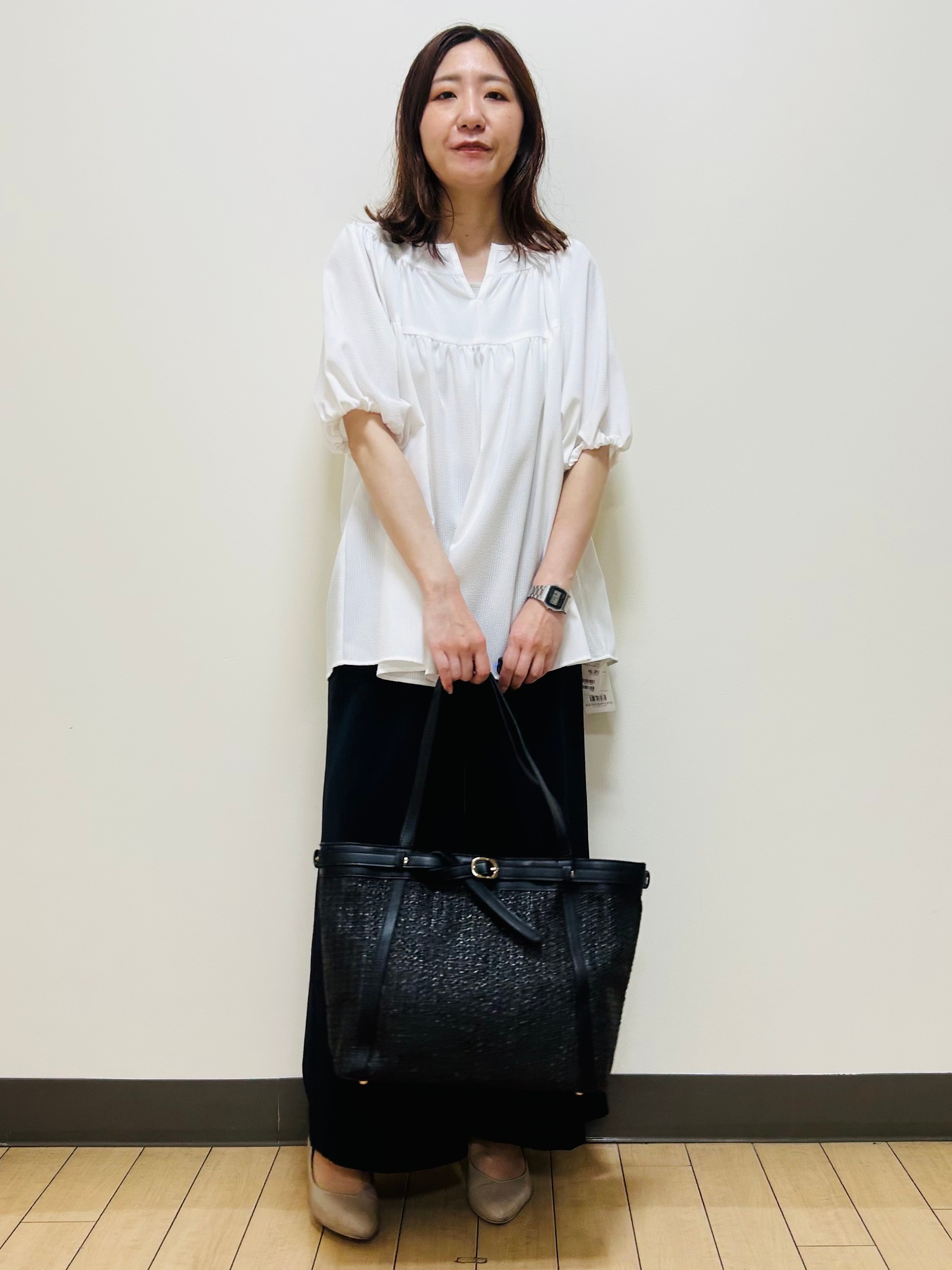 miiiさんの「Reflect｜ギャザーデザインブラウス」を使ったコーディネート