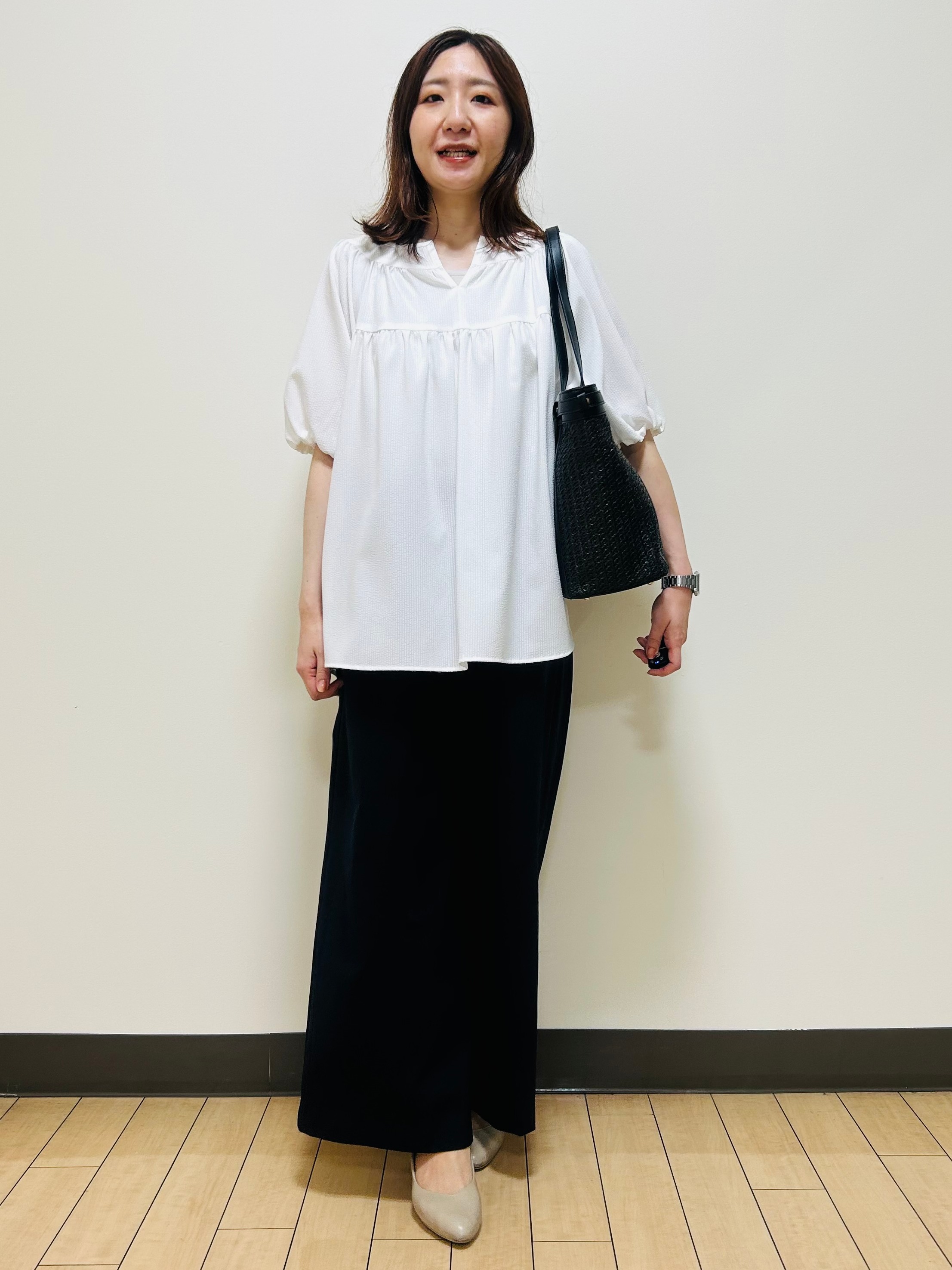 miiiさんの「Reflect｜ギャザーデザインブラウス」を使ったコーディネート