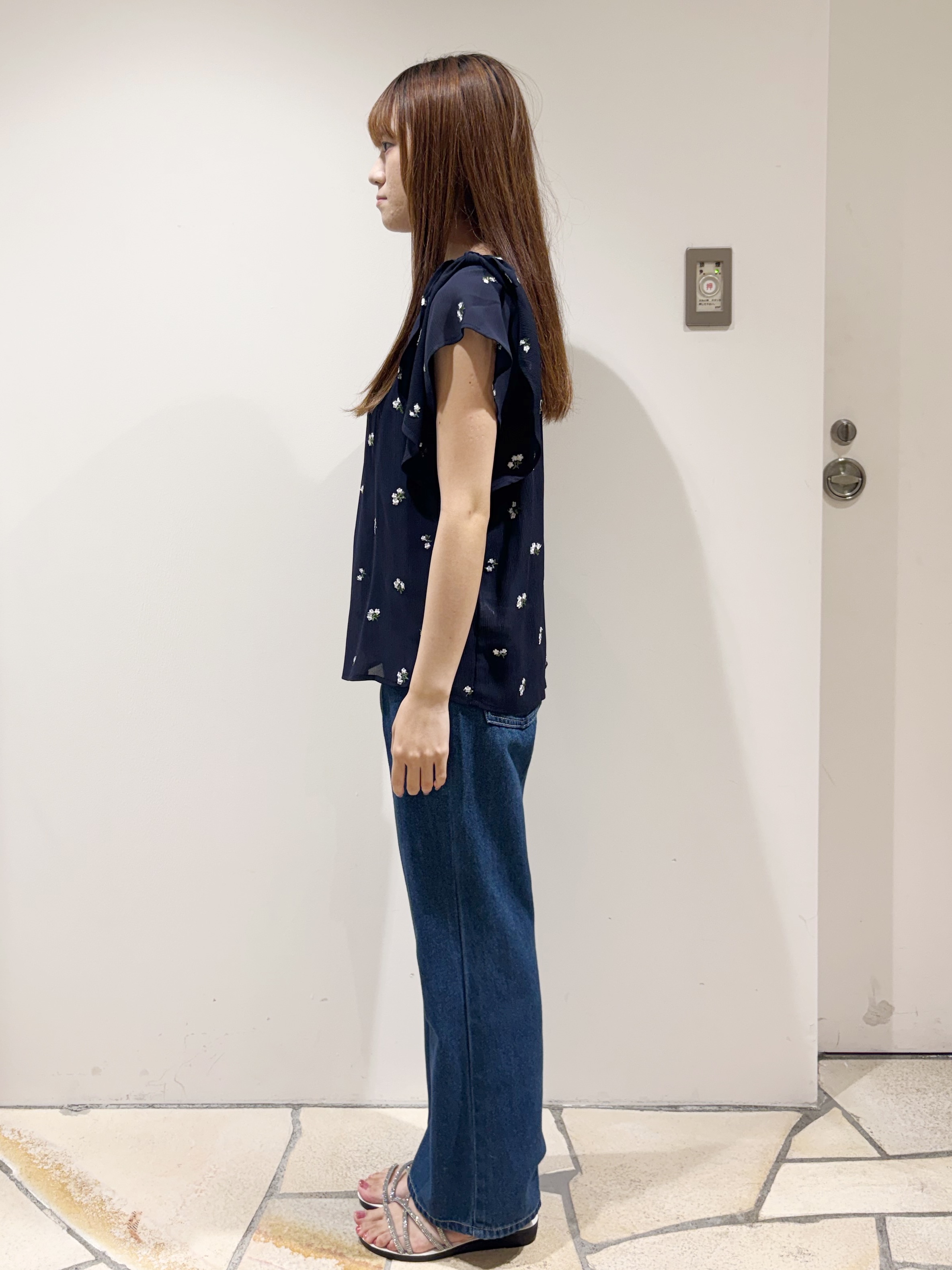 みあたんさんの「index｜2wayフリルリボン刺繍ブラウス【洗濯機OK／イージーアイロン】」を使ったコーディネート