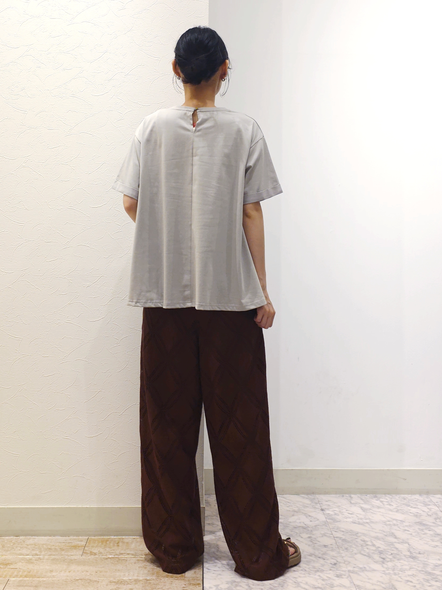 ケイさんの「grove｜【遮熱／吸水速乾／接触冷感／UVカット】フレアシルエットTシャツ」を使ったコーディネート