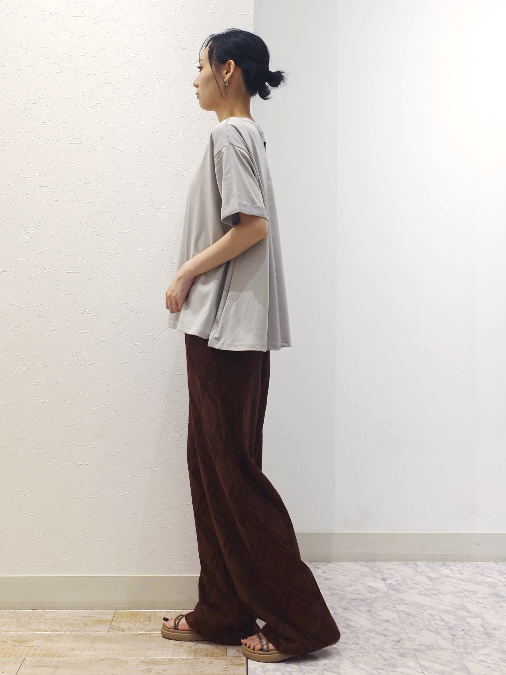 ケイさんの「grove｜【遮熱／吸水速乾／接触冷感／UVカット】フレアシルエットTシャツ」を使ったコーディネート