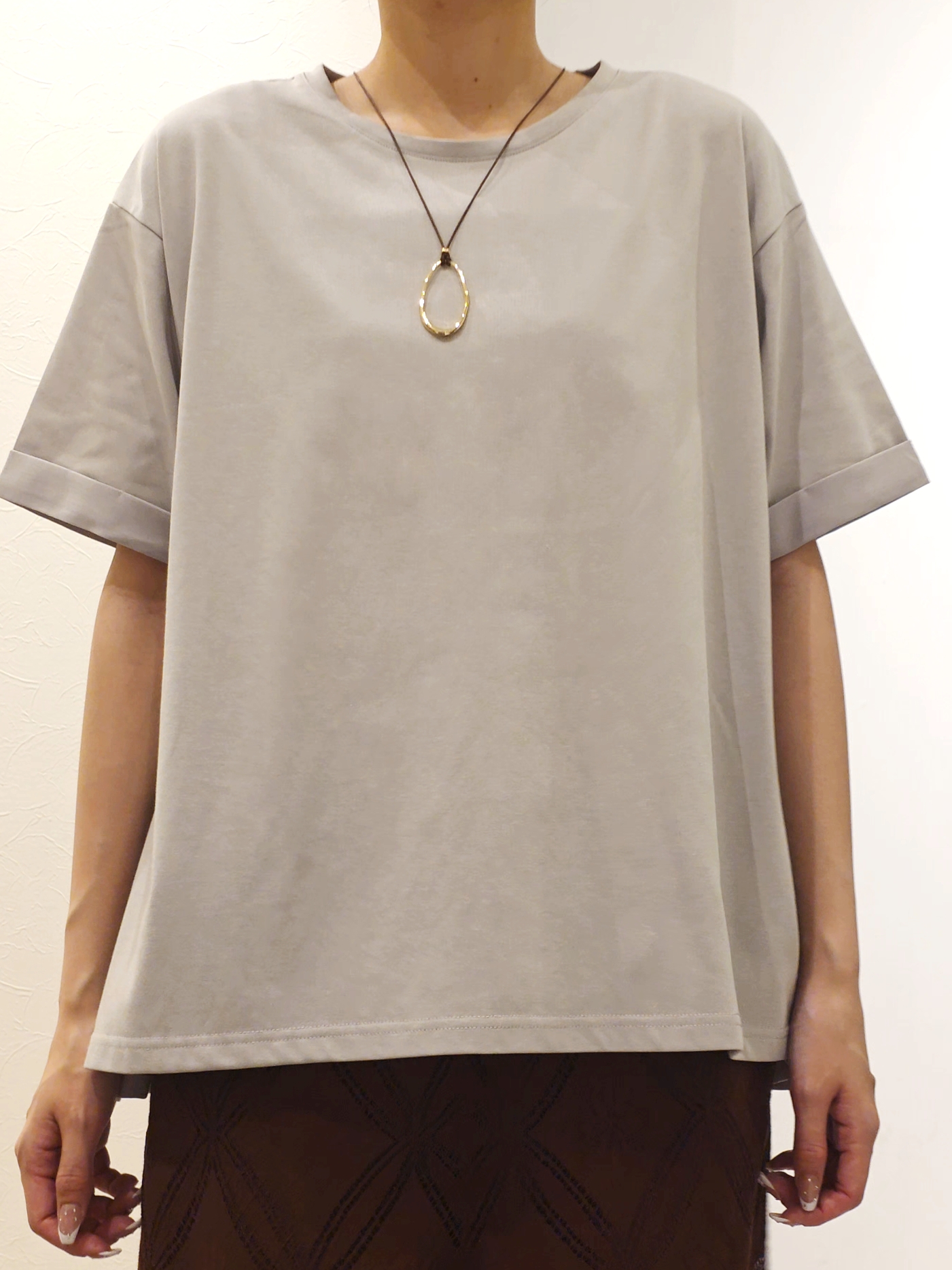 ケイさんの「grove｜【遮熱／吸水速乾／接触冷感／UVカット】フレアシルエットTシャツ」を使ったコーディネート