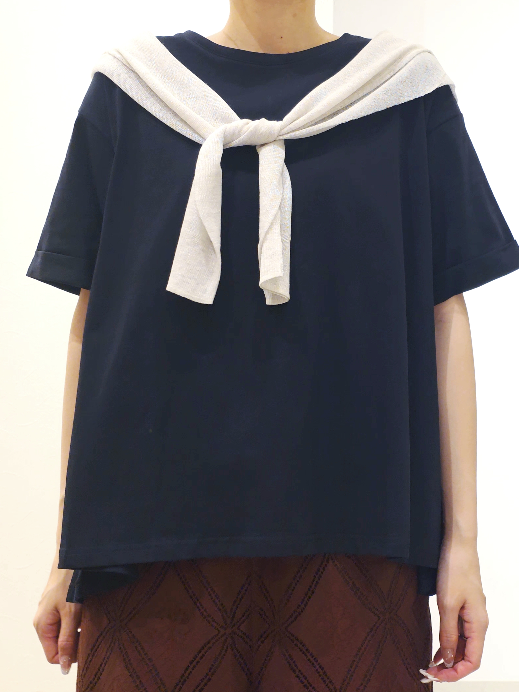 ケイさんの「grove｜【遮熱／吸水速乾／接触冷感／UVカット】フレアシルエットTシャツ」を使ったコーディネート