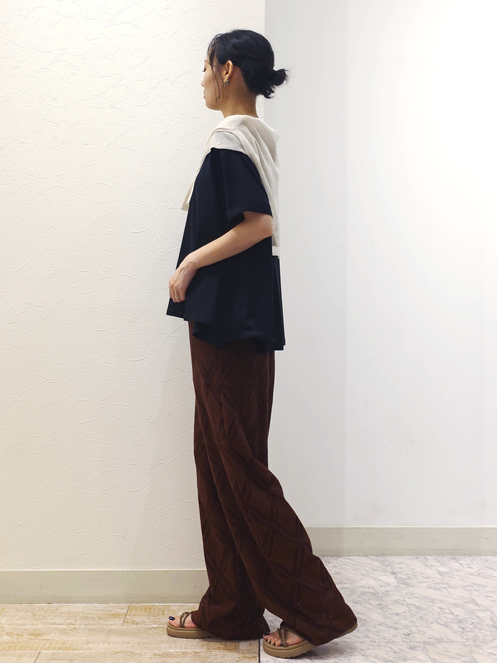 ケイさんの「grove｜【遮熱／吸水速乾／接触冷感／UVカット】フレアシルエットTシャツ」を使ったコーディネート