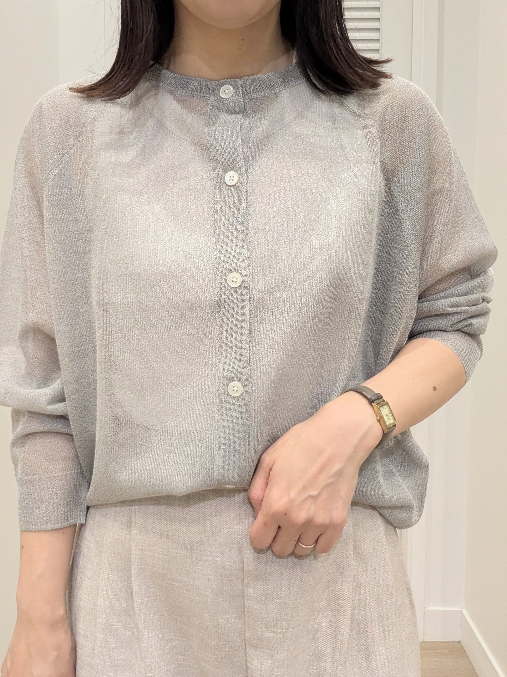 enさんの「Dessin｜お守りカーディガン -ウォッシャブル-」を使ったコーディネート