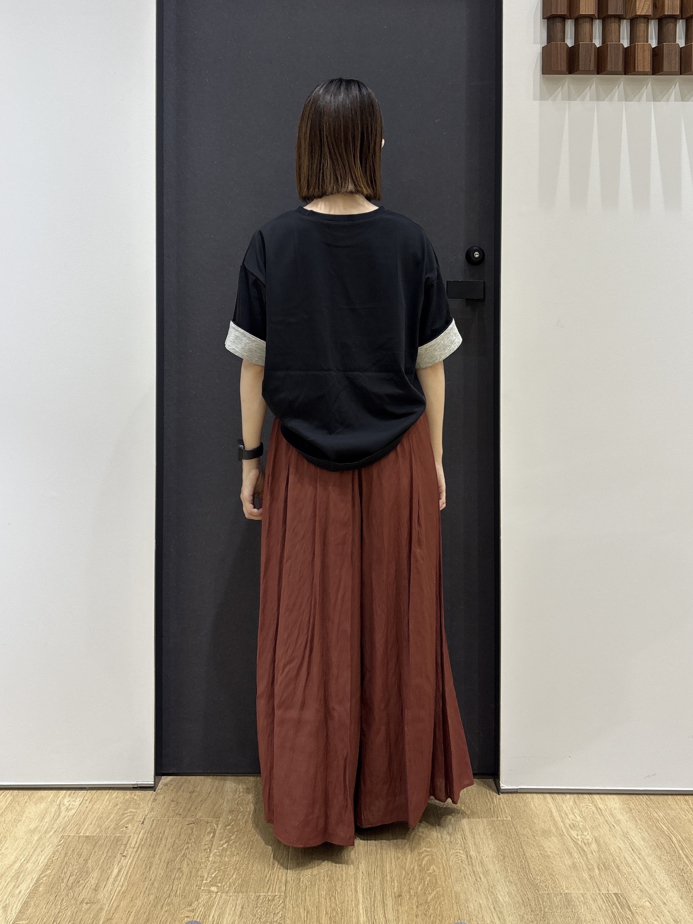 risaさんの「Dessin｜レザー調スクエアトゥ  フラットパンプス」を使ったコーディネート