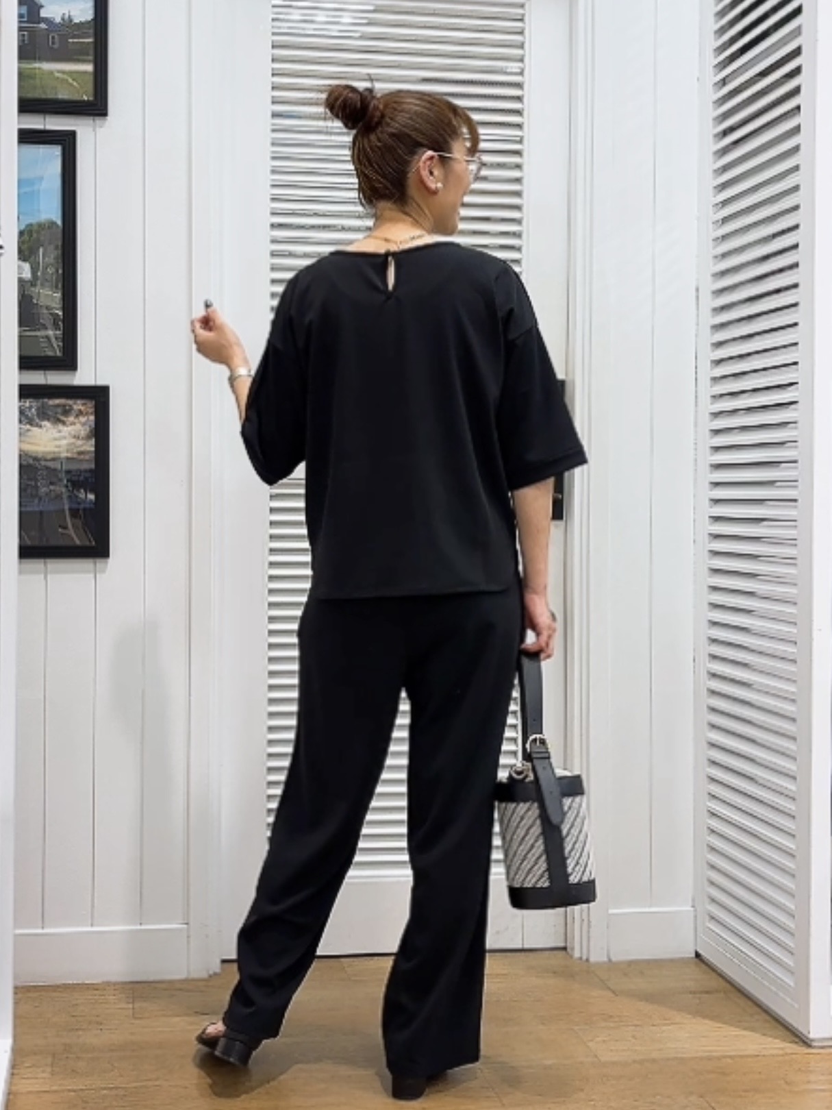 Yasucoさんの「Dessin｜【2点セット/洗える】ジョーゼットセットアップ」を使ったコーディネート