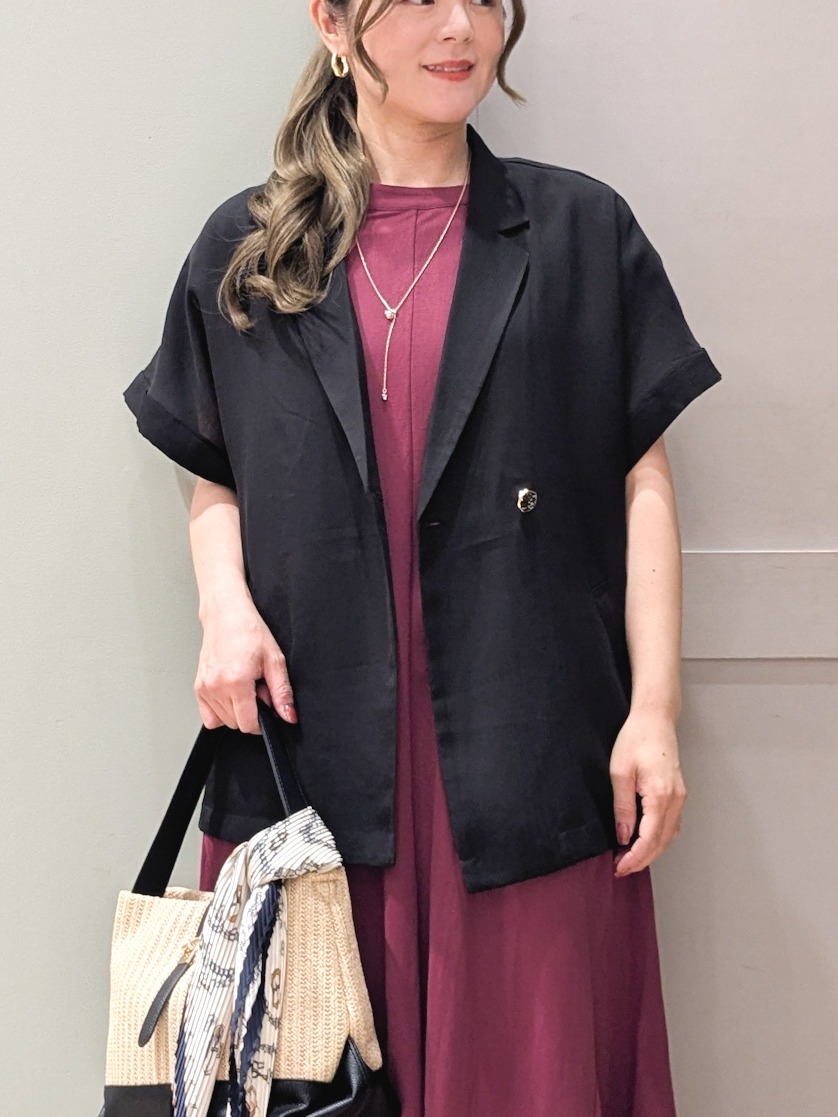 kuwawaさんの「grove｜【洗濯機OK・ひんやり/SETUP可】シワになりにくいハーフスリーブジャケット」を使ったコーディネート