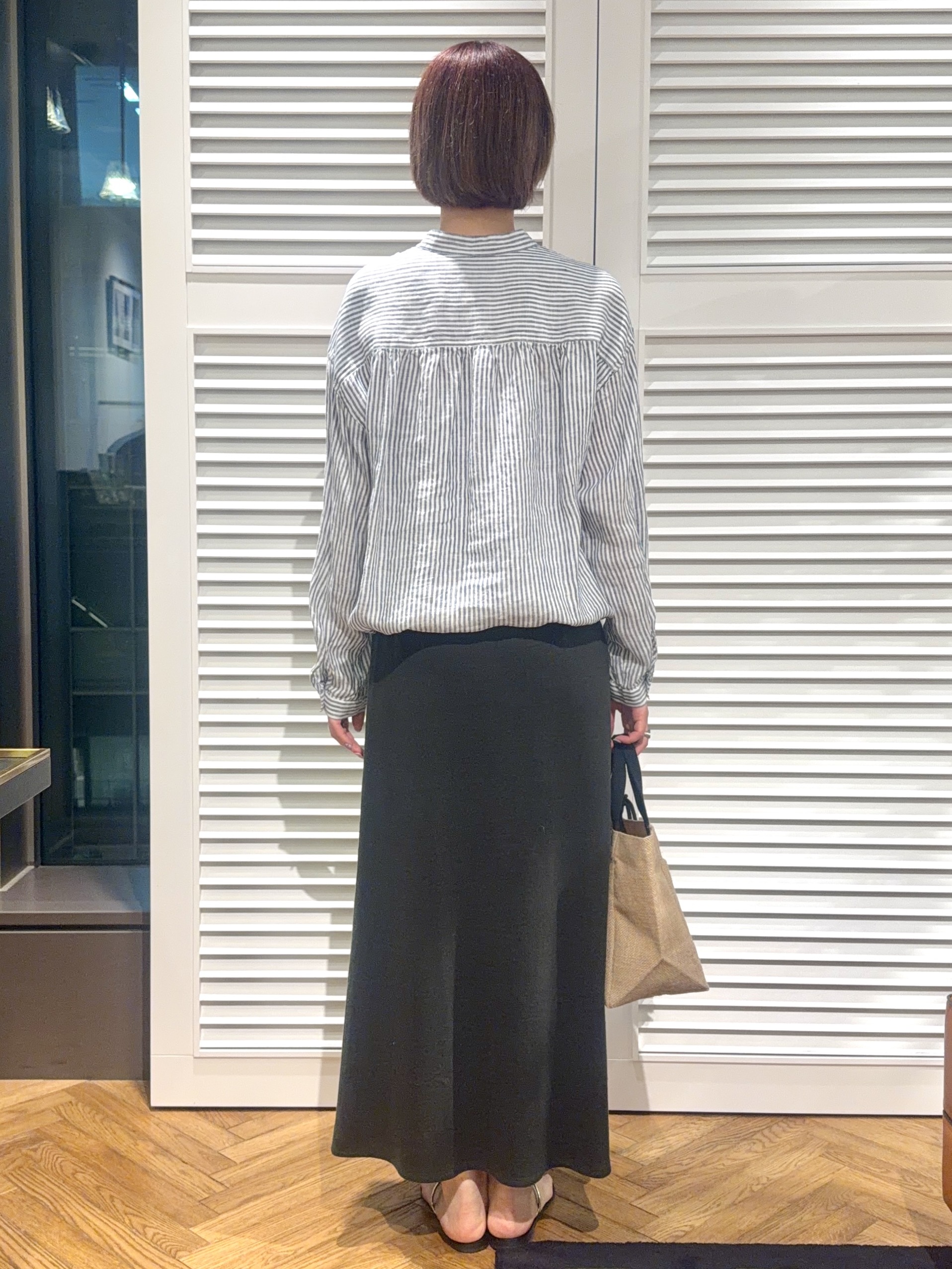 renaさんの「DRESSTERIOR｜【2WAY/羽織にも】ウォッシャブルリネン ドロストシャツ」を使ったコーディネート