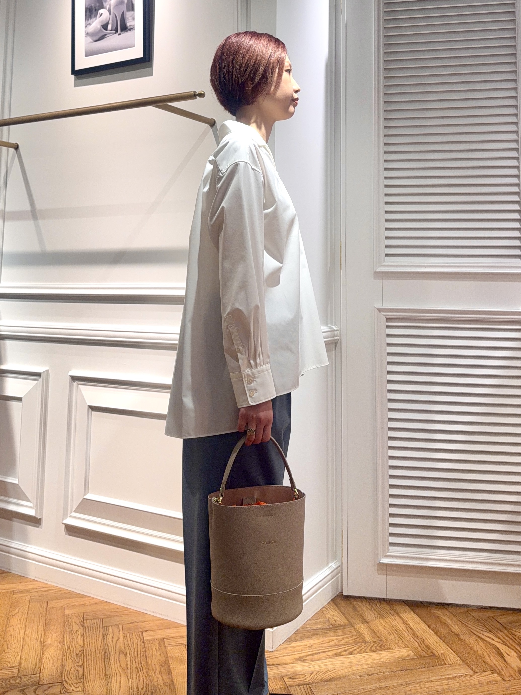 renaさんの「DRESSTERIOR｜【接触冷感/UVカット/着回し】スキッパーブラウス」を使ったコーディネート
