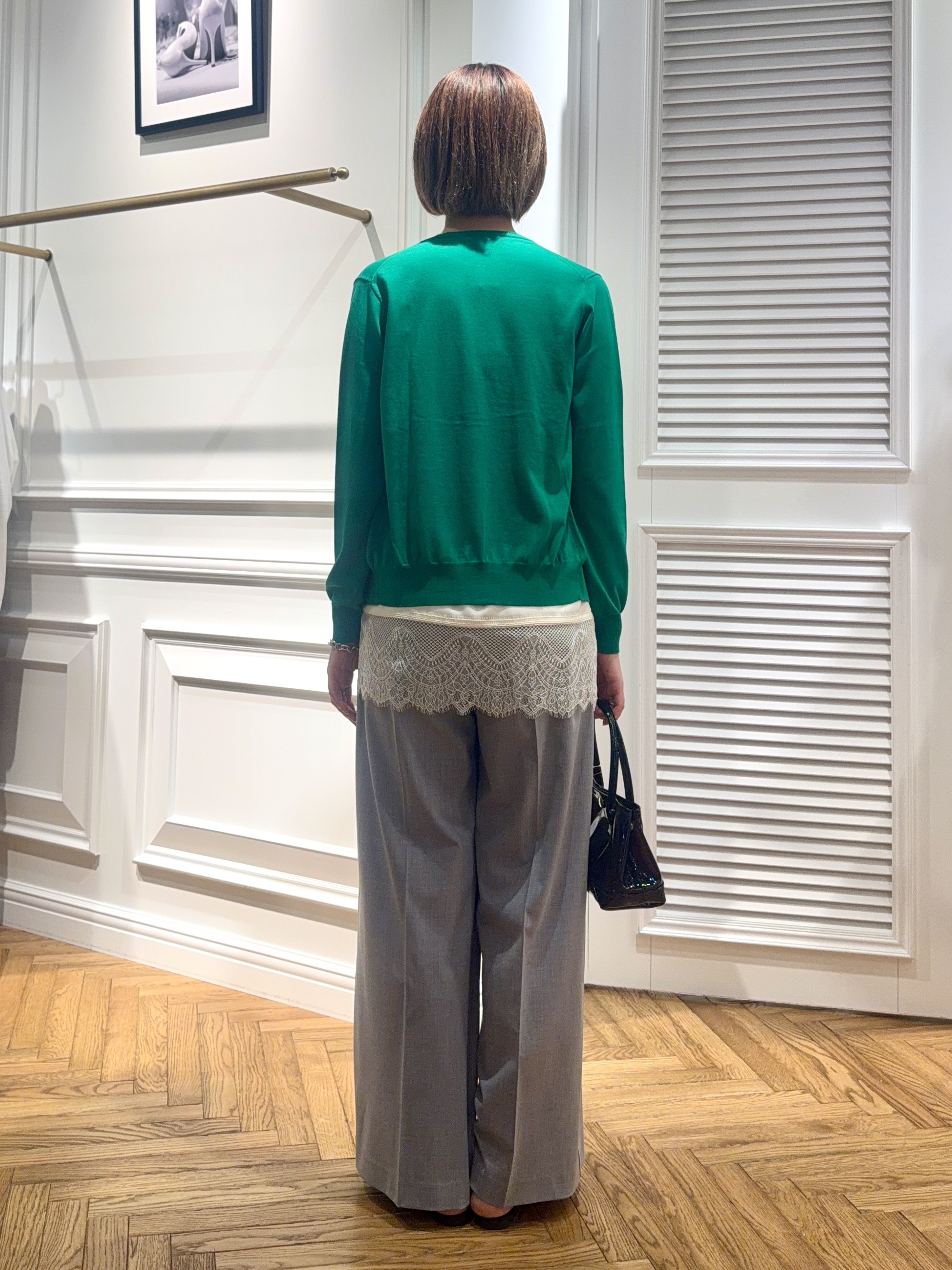 renaさんの「DRESSTERIOR｜【ウォッシャブル】コットンシルク カーディガン」を使ったコーディネート