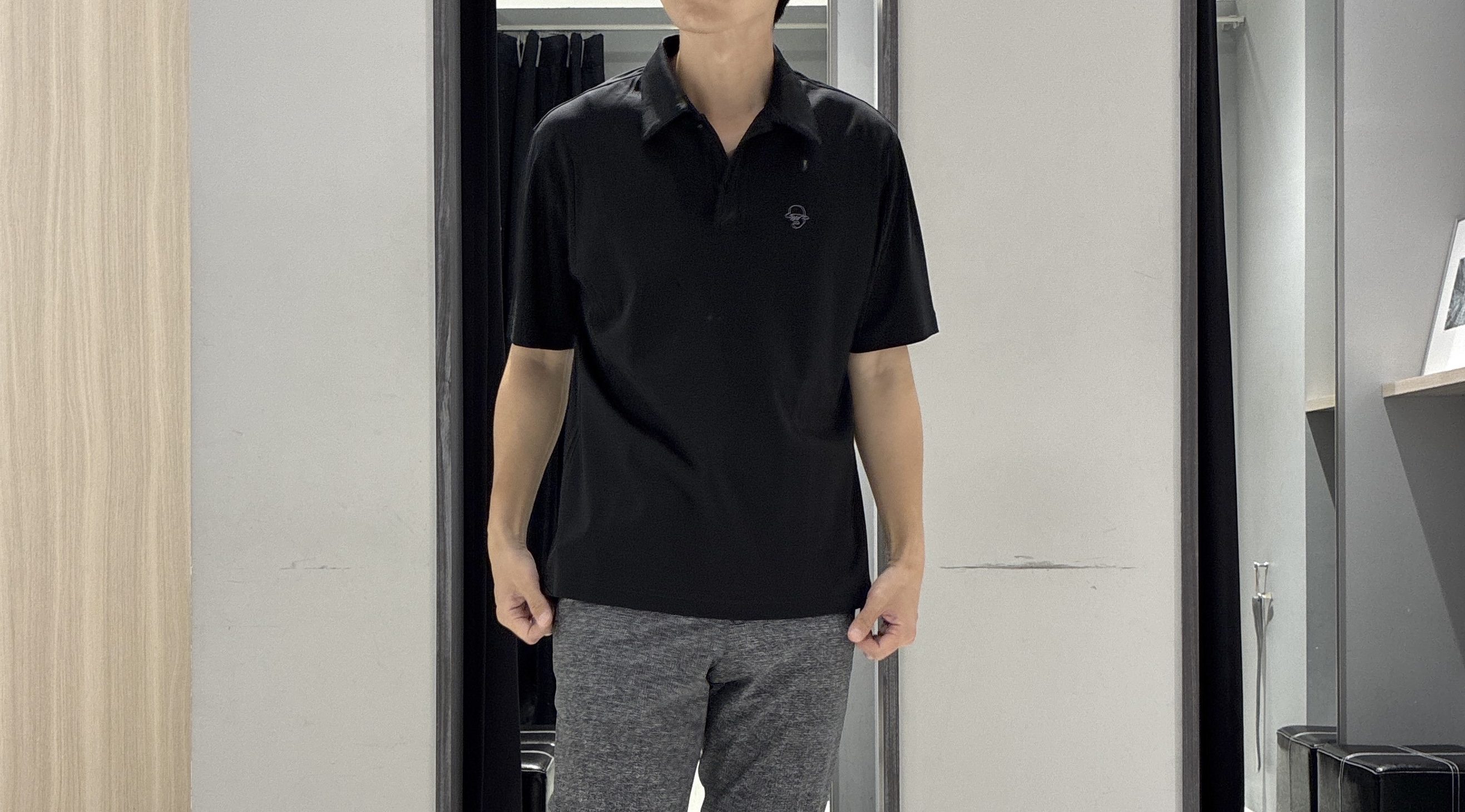 わいずみさんの「TAKEO KIKUCHI｜【接触冷感】アイスクリアコットン ワンポイント ポロシャツ」を使ったコーディネート
