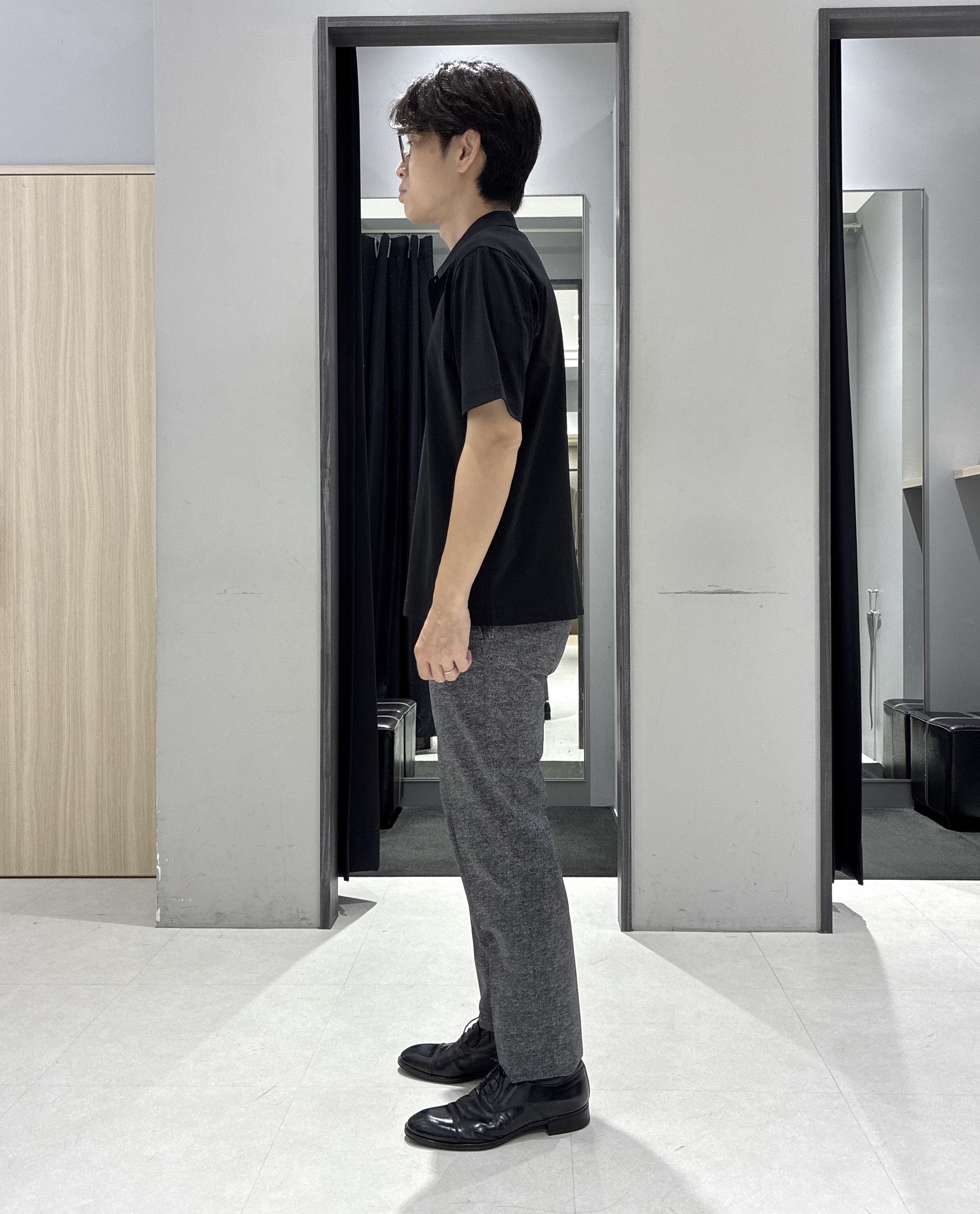 わいずみさんの「TAKEO KIKUCHI｜【接触冷感】アイスクリアコットン ワンポイント ポロシャツ」を使ったコーディネート