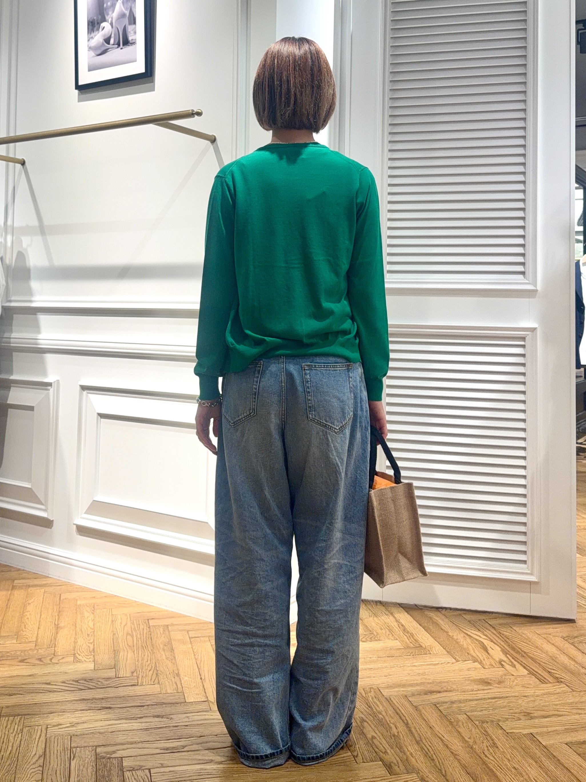 renaさんの「DRESSTERIOR｜【ウォッシャブル】コットンシルク カーディガン」を使ったコーディネート