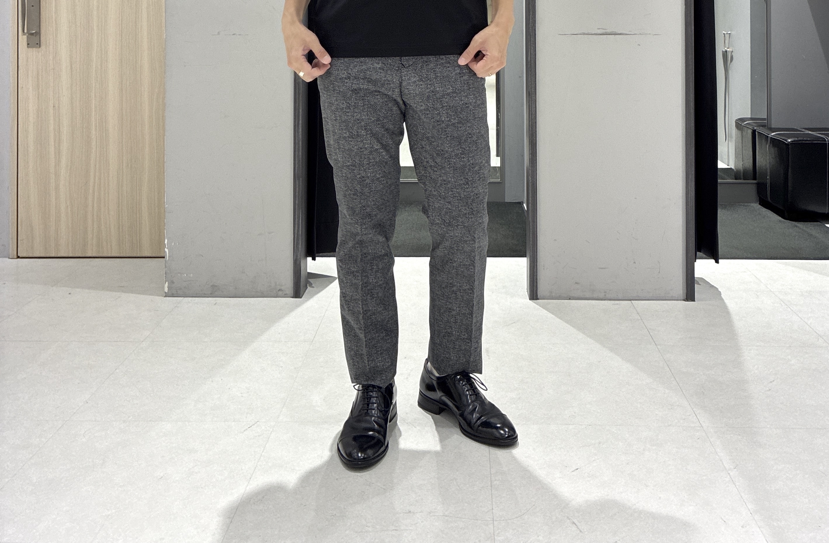 わいずみさんの「TAKEO KIKUCHI｜【抗菌防臭】COOL DOTS（R）ドビープリント ジャケット」を使ったコーディネート