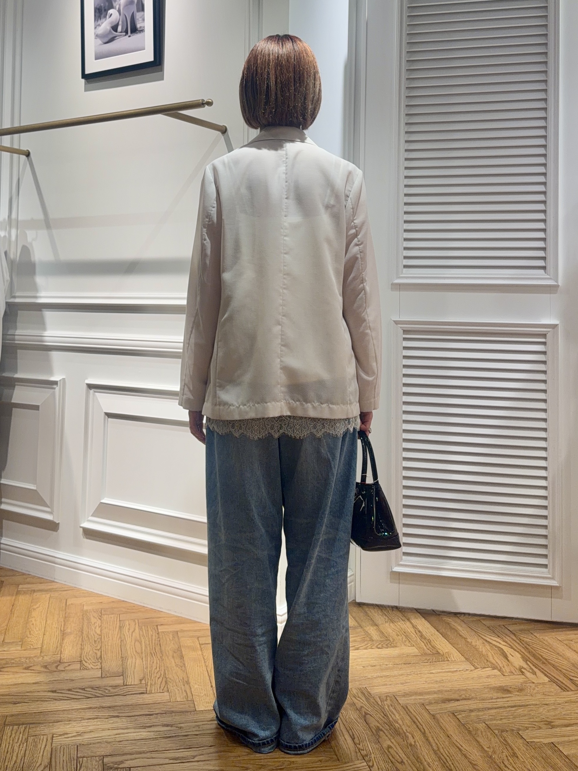 renaさんの「DRESSTERIOR｜【接触冷感/防シワ機能/ウォッシャブル】クールタッチ リネンブレンドシアージャケット」を使ったコーディネート