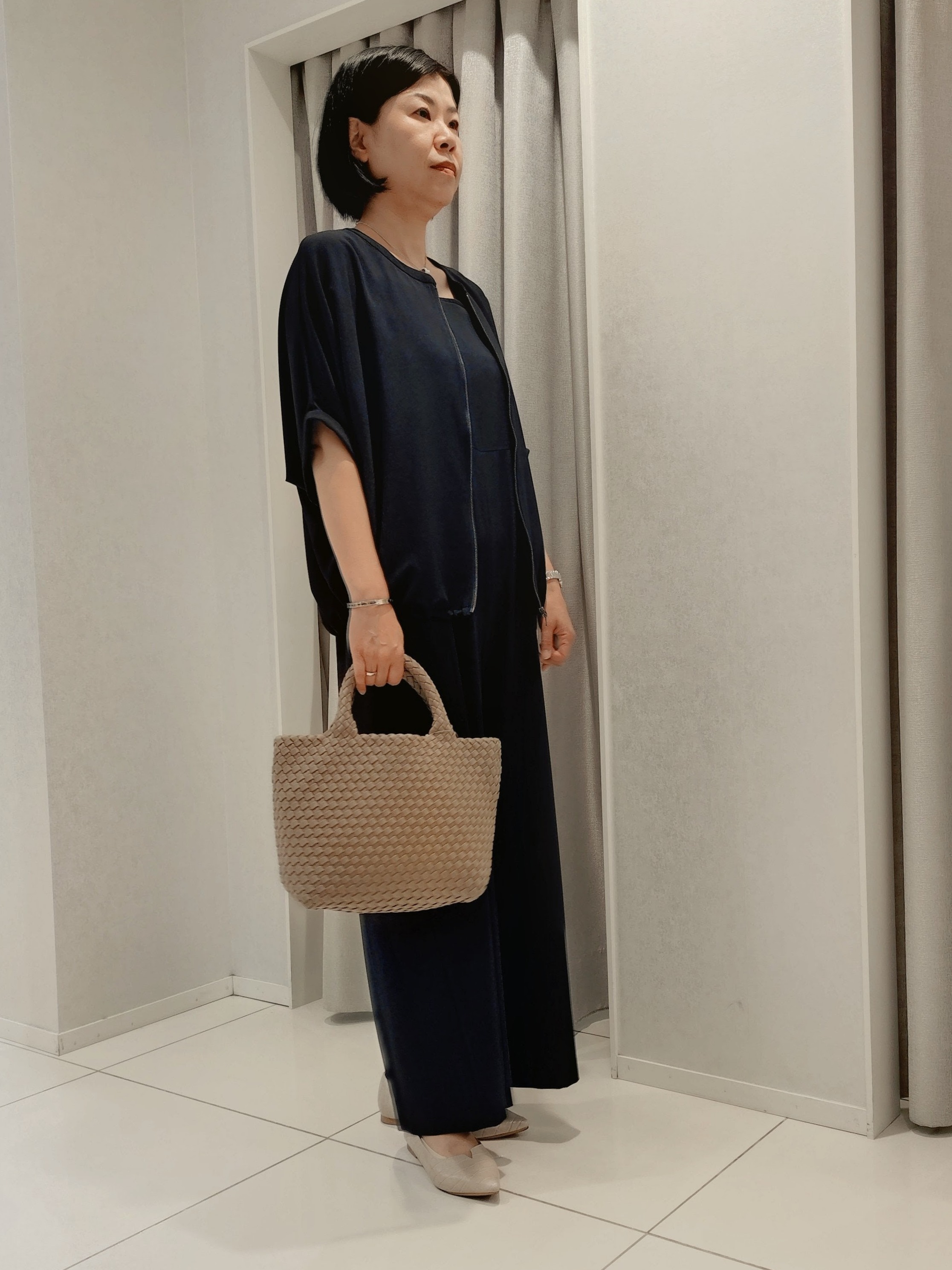 WATAさんの「UNTITLED｜【着る日傘】ドルマンフォルムブルゾン」を使ったコーディネート