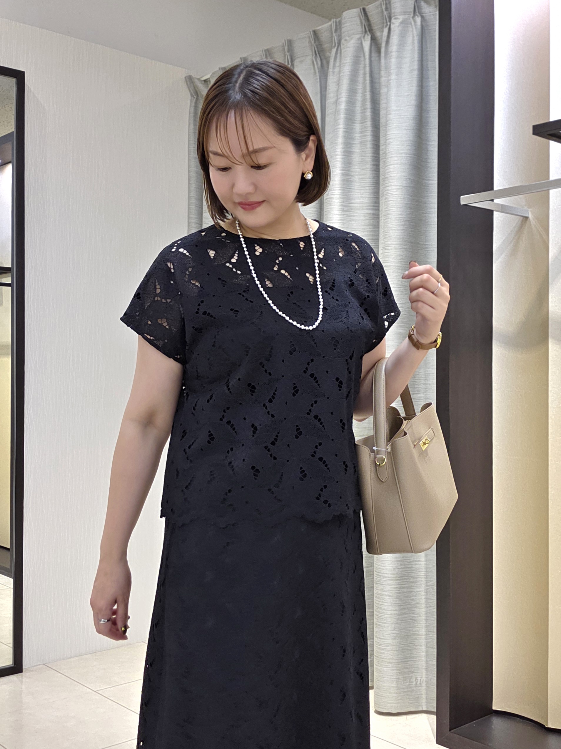 naokoさんの「UNTITLED｜トリコットシアーブラウス」を使ったコーディネート