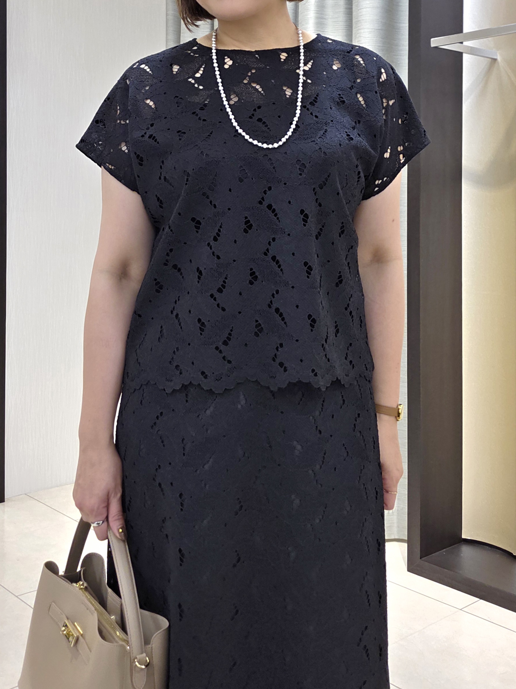 naokoさんの「UNTITLED｜トリコットシアーブラウス」を使ったコーディネート