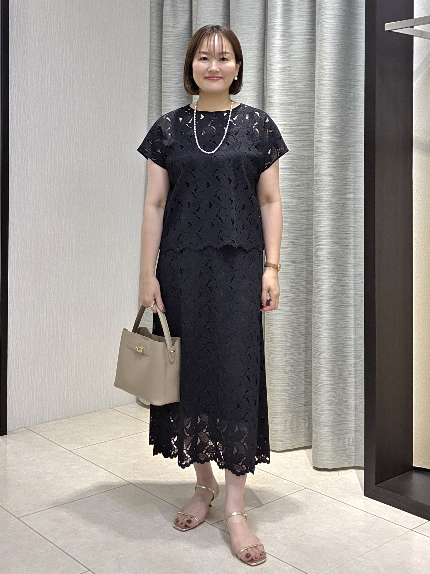 naokoさんの「UNTITLED｜トリコットシアーブラウス」を使ったコーディネート