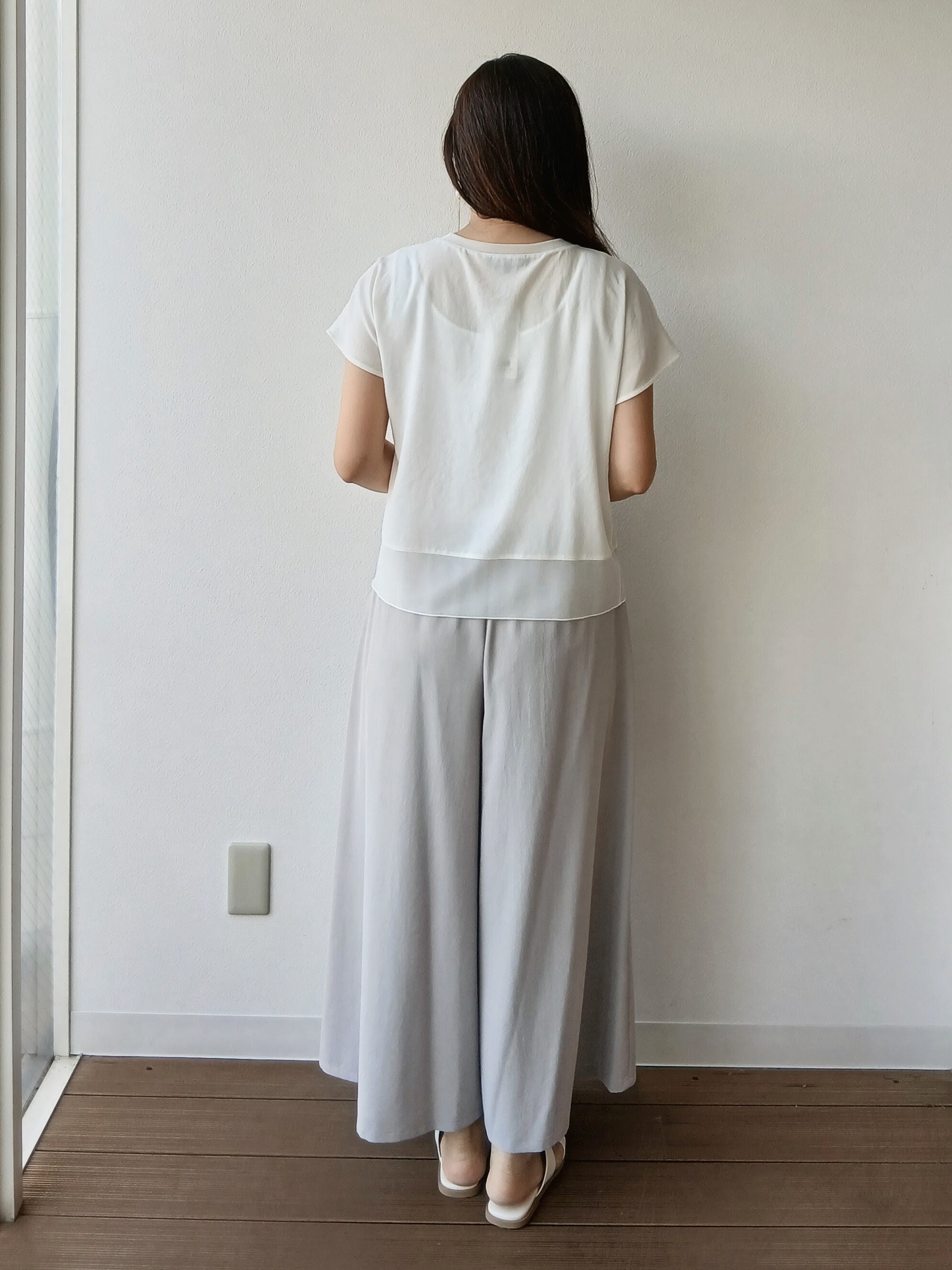 なみきさんの「UNTITLED｜【セットアップ可能】リーフレースブラウス」を使ったコーディネート