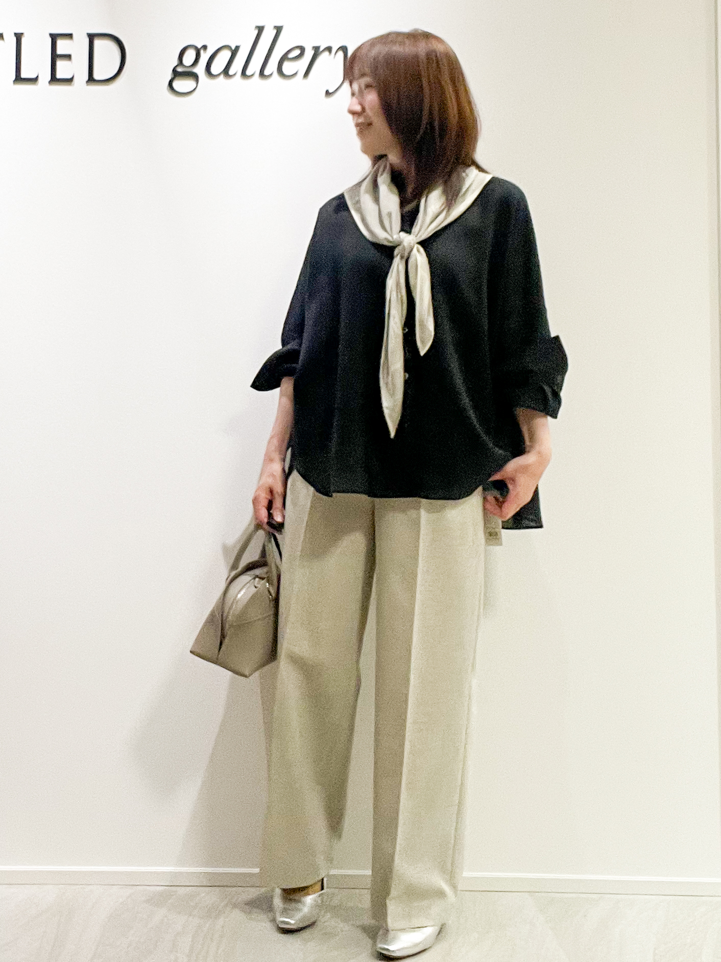 めいさんの「UNTITLED｜【麻100】リネンドルマンシャツ」を使ったコーディネート
