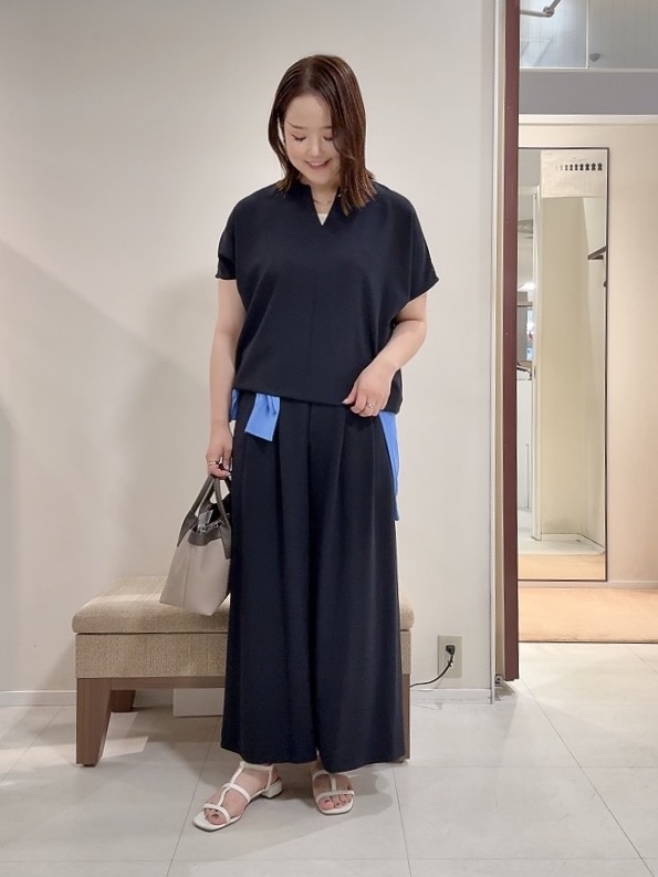 YUIさんの「UNTITLED｜【9色展開/アンサンブル可】コットンクルーネックカーディガン」を使ったコーディネート
