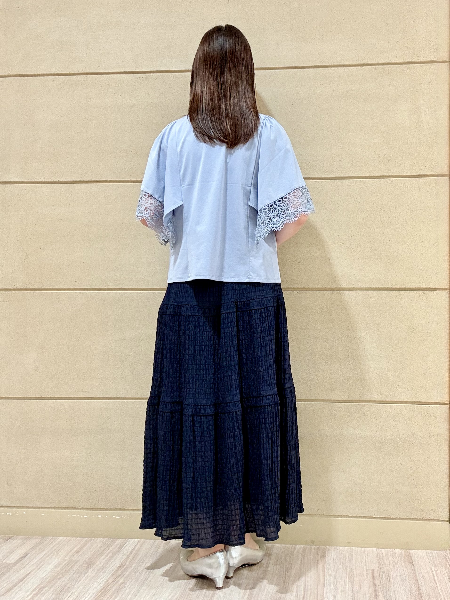 Marさんの「Reflect｜【UVカット／接触冷感】レーススリーブジャージカットソー」を使ったコーディネート