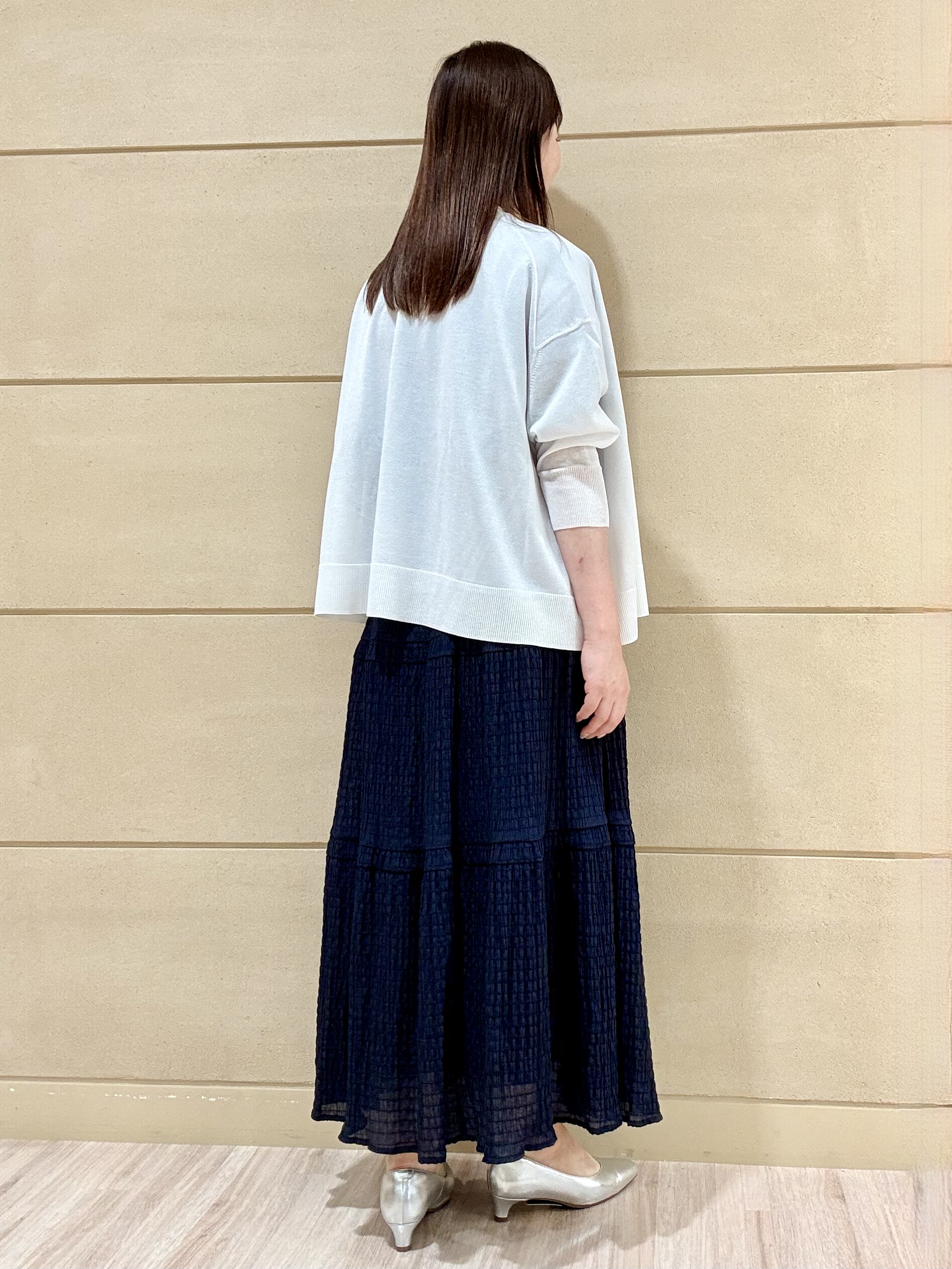 Marさんの「Reflect｜【UVカット／接触冷感】レーススリーブジャージカットソー」を使ったコーディネート