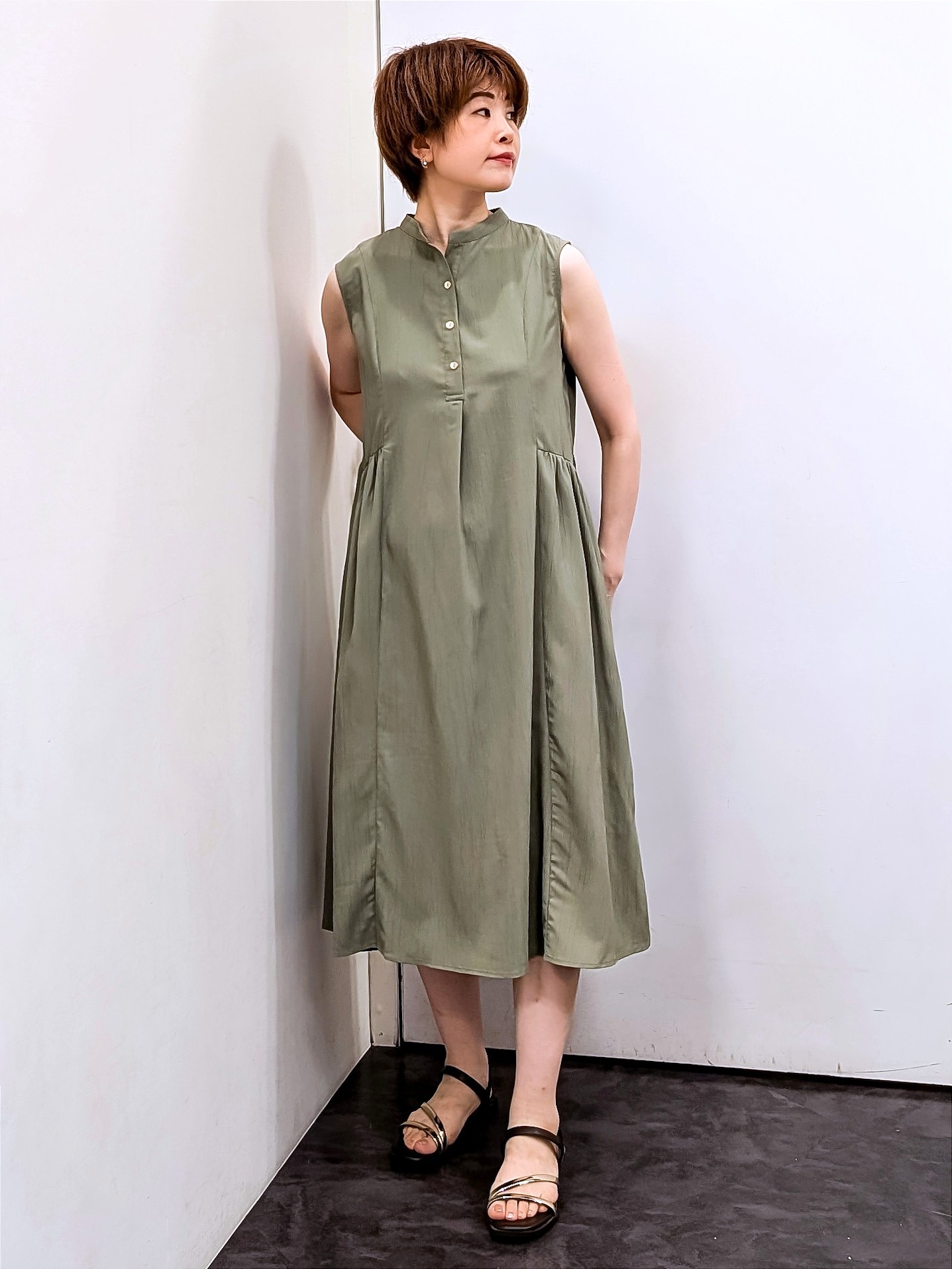 やまちゃんさんの「grove｜高評価！【接触冷感／UVカットetc】ベーシックショートカーディガン」を使ったコーディネート