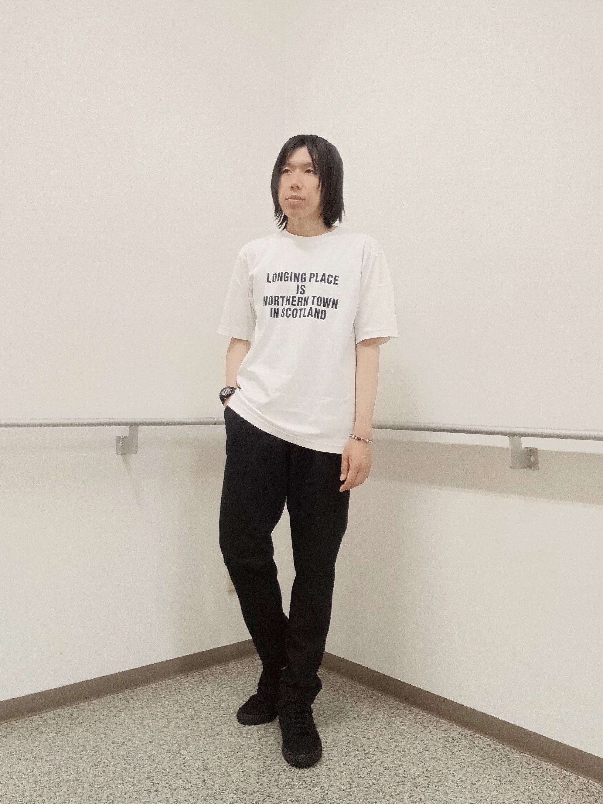 moritaさんの「TAKEO KIKUCHI｜【通気性】トリコットサッカー 7分袖シャツ」を使ったコーディネート