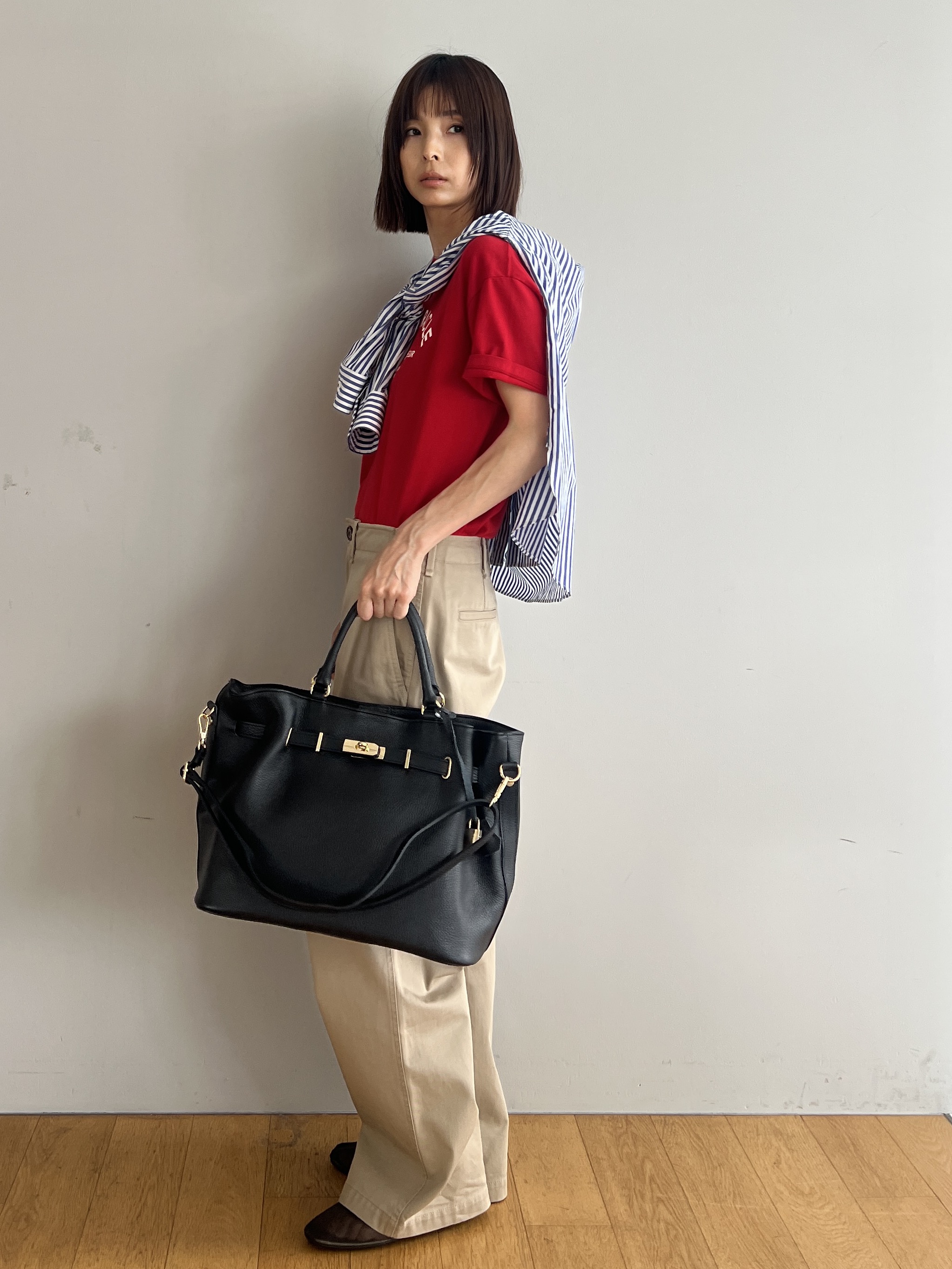 misaさんの「DRESSTERIOR｜ル ミラクルロゴT」を使ったコーディネート